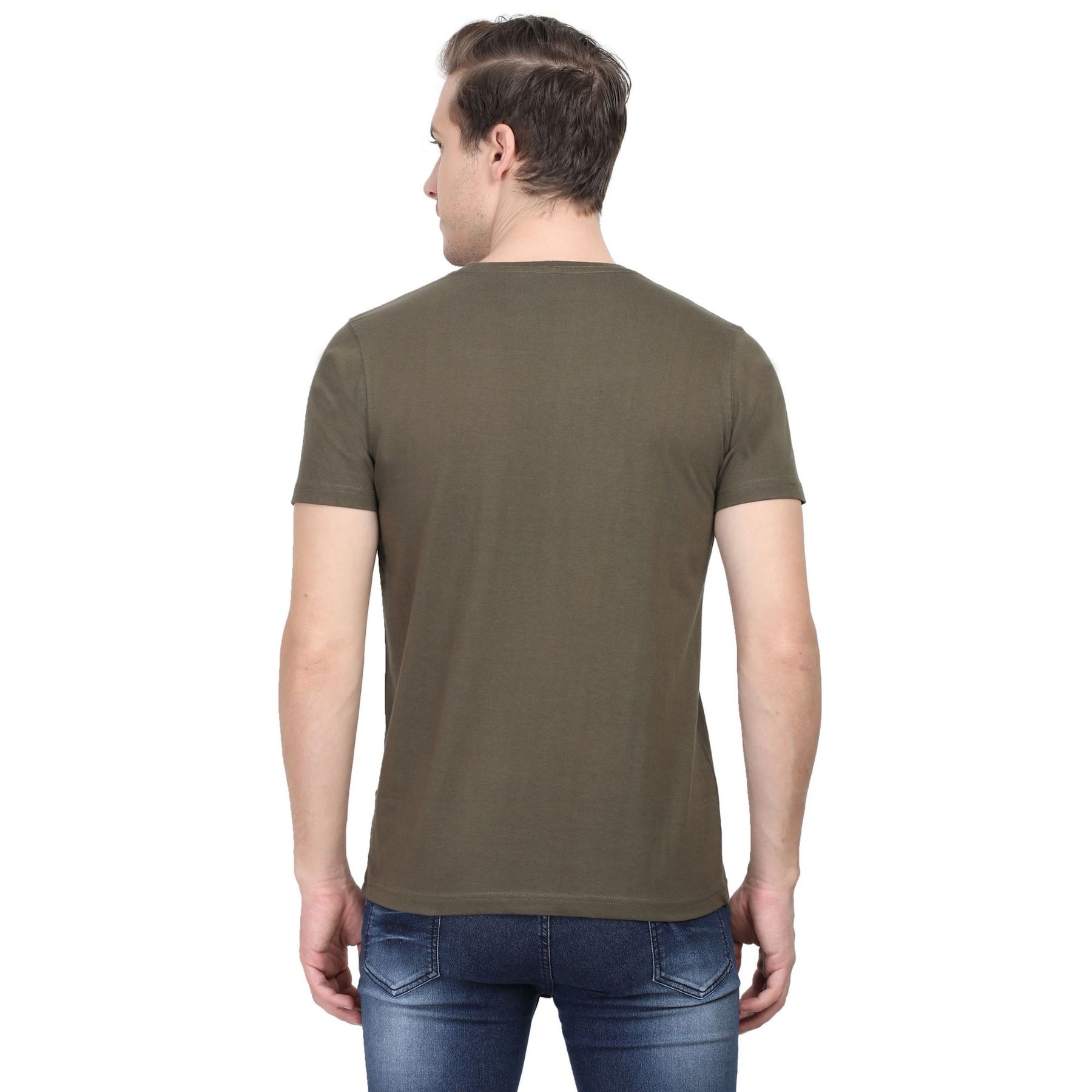 Plain Cotton Mens Unisex T-shirt Pack Of 2 Combo