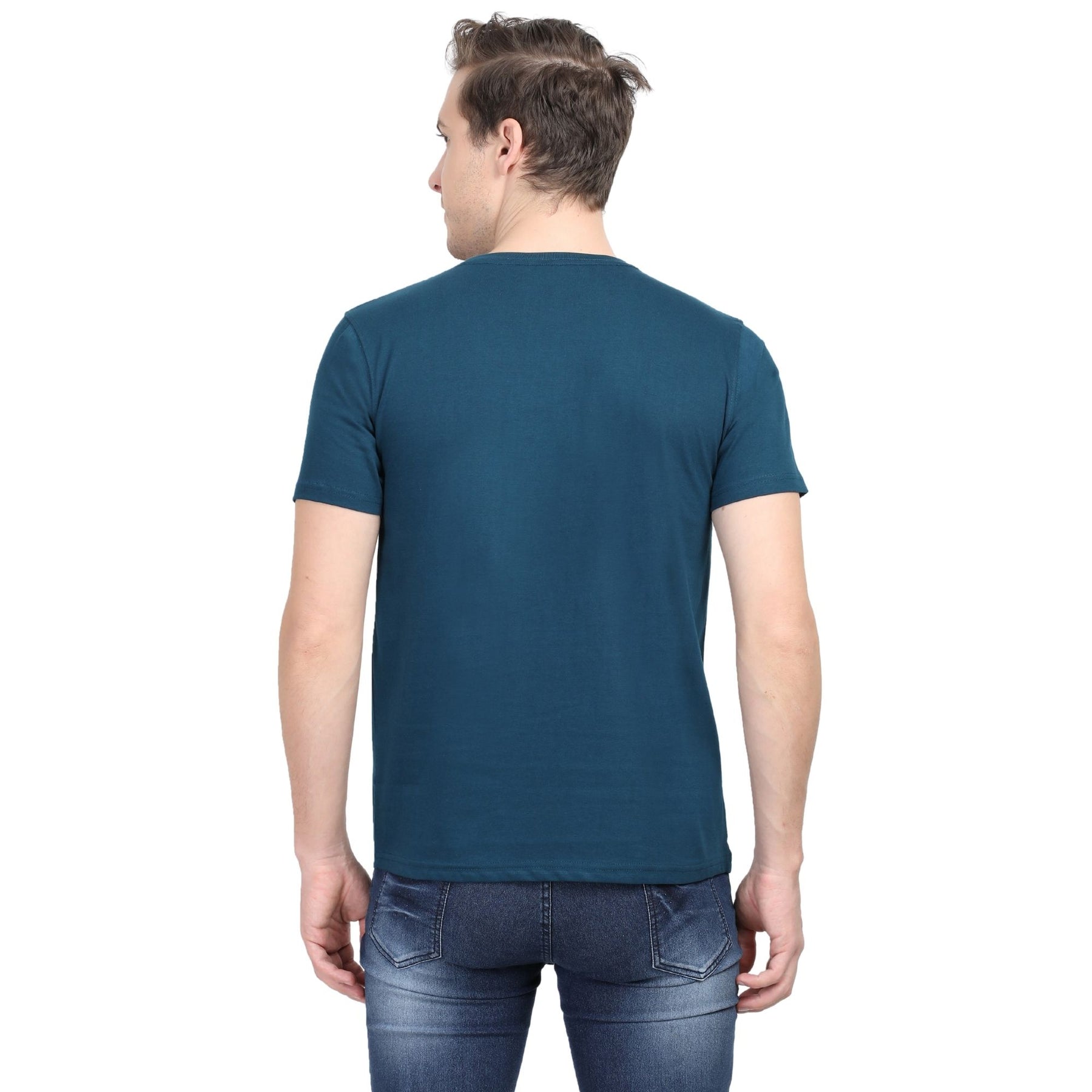 Plain Cotton Mens Unisex T-shirt Pack Of 2 Combo