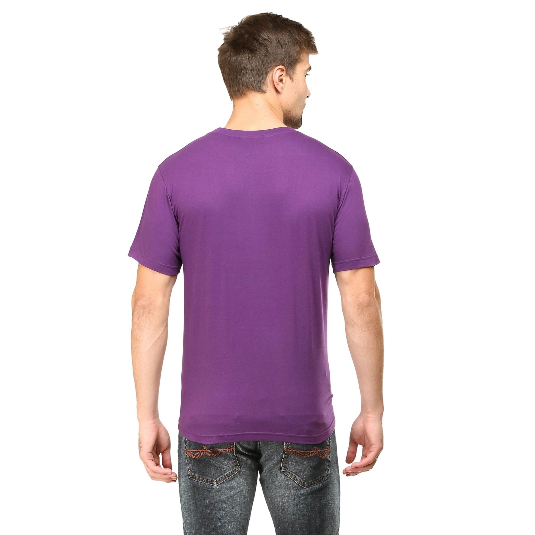 Plain Cotton Mens Unisex T-shirt Pack Of 2 Combo