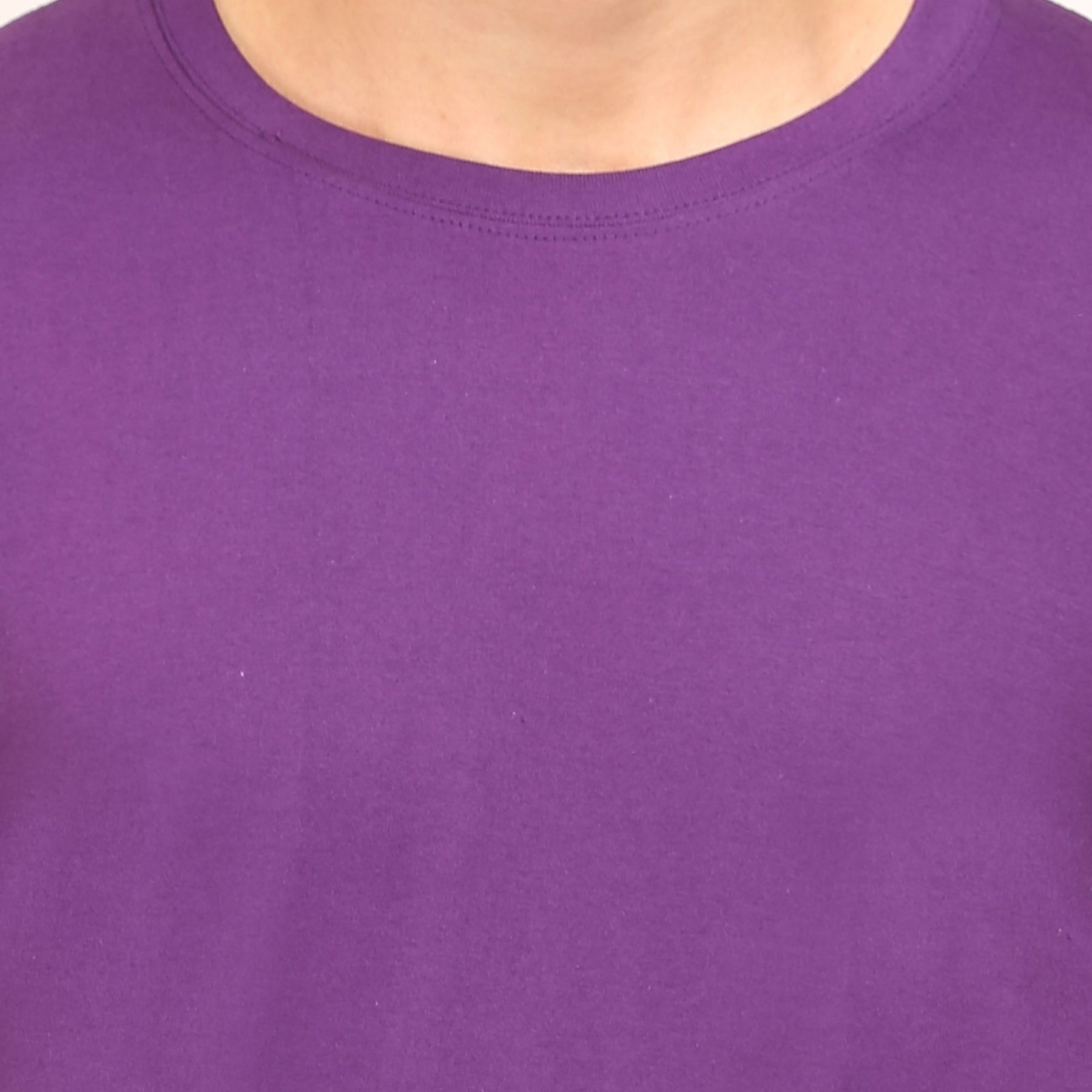 Plain Cotton Mens Unisex T-shirt Pack Of 2 Combo