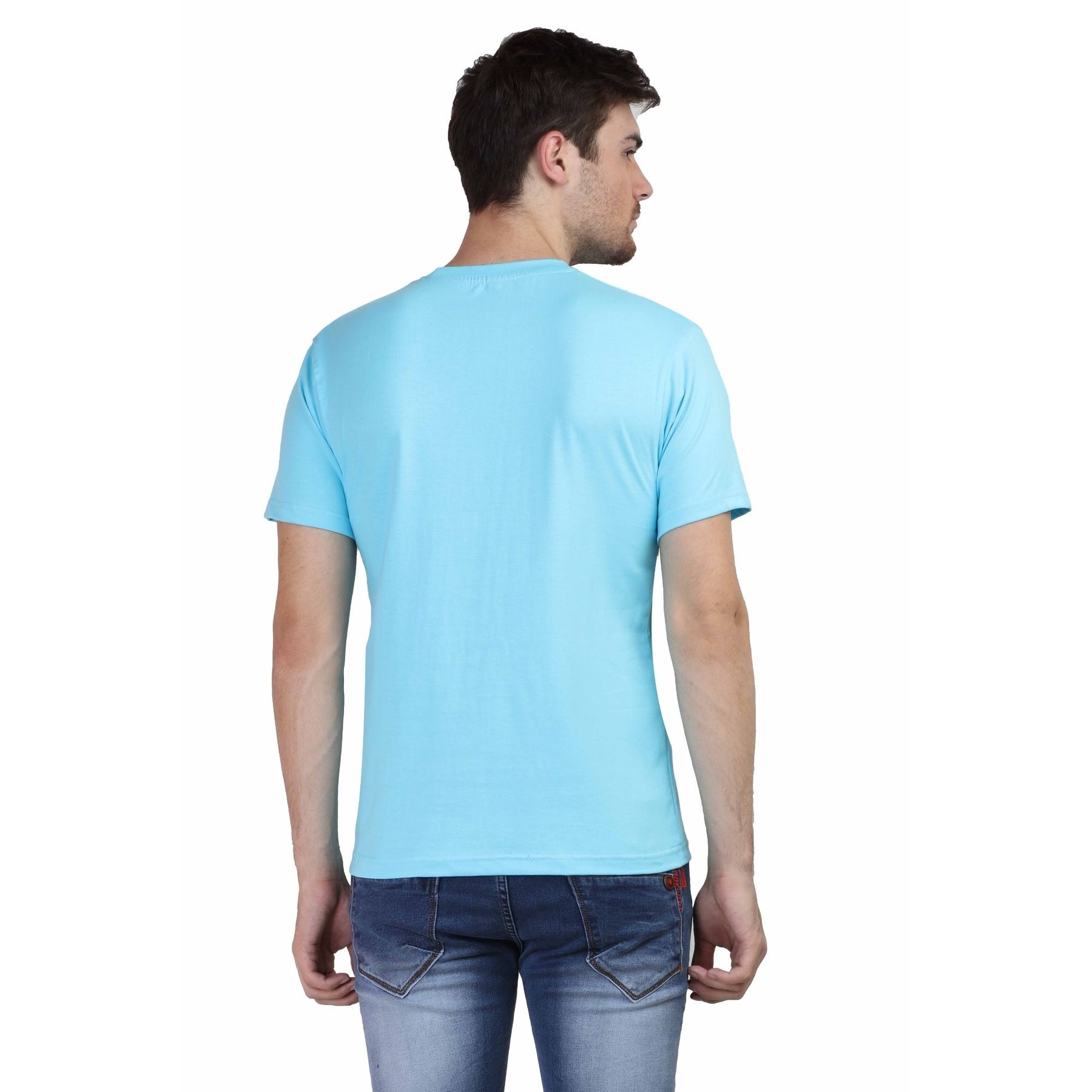 Plain Cotton Mens Unisex T-shirt Pack Of 2 Combo