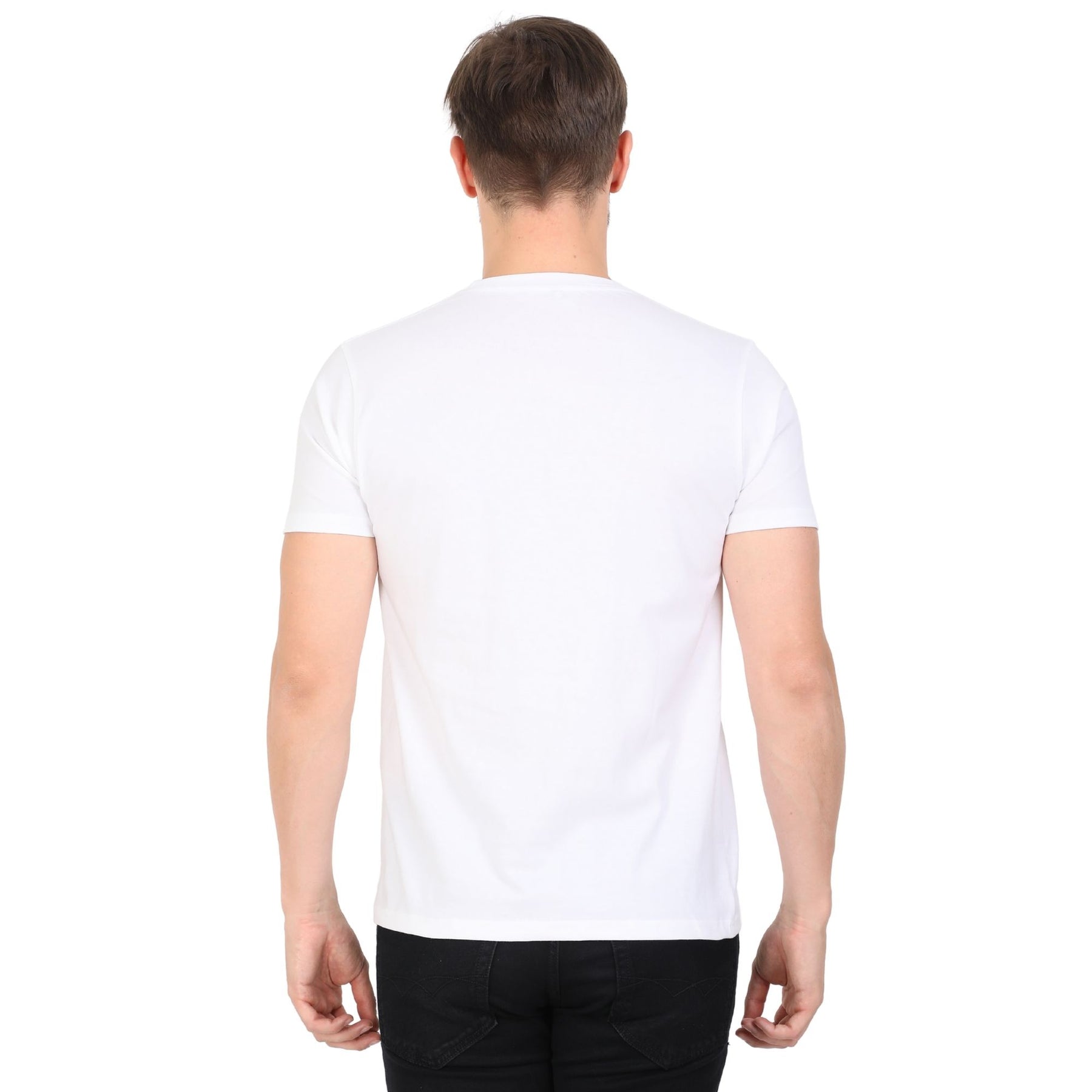 Plain Cotton Mens Unisex T-shirt Pack Of 2 Combo