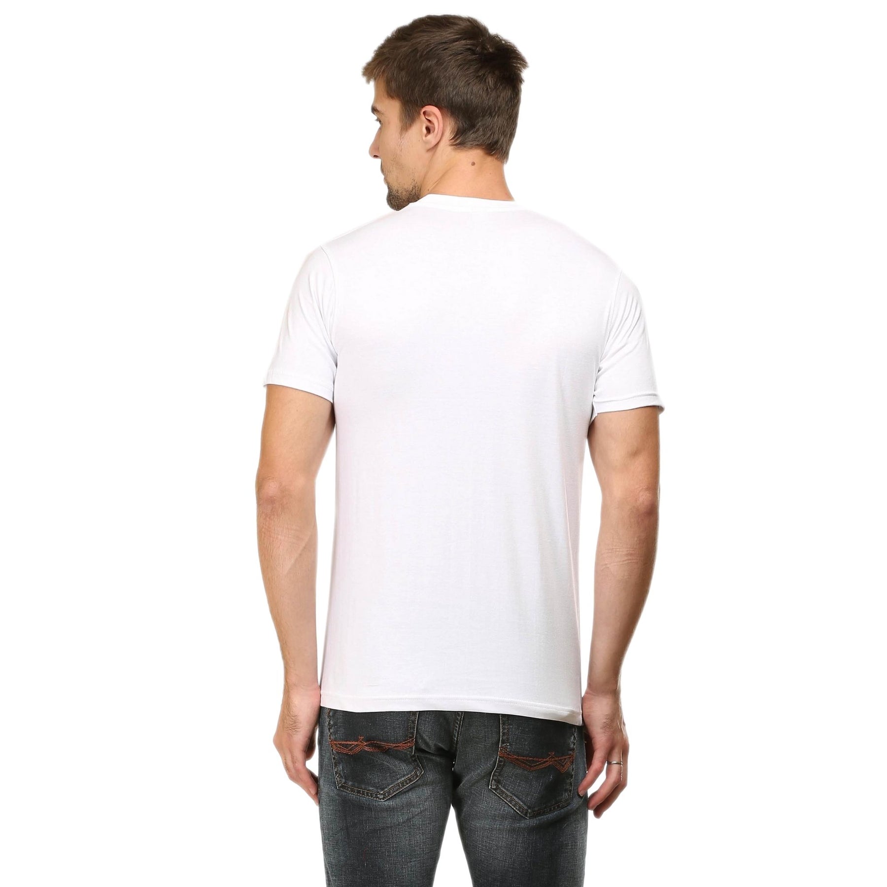 Plain Cotton Mens Unisex T-shirt Pack Of 2 Combo
