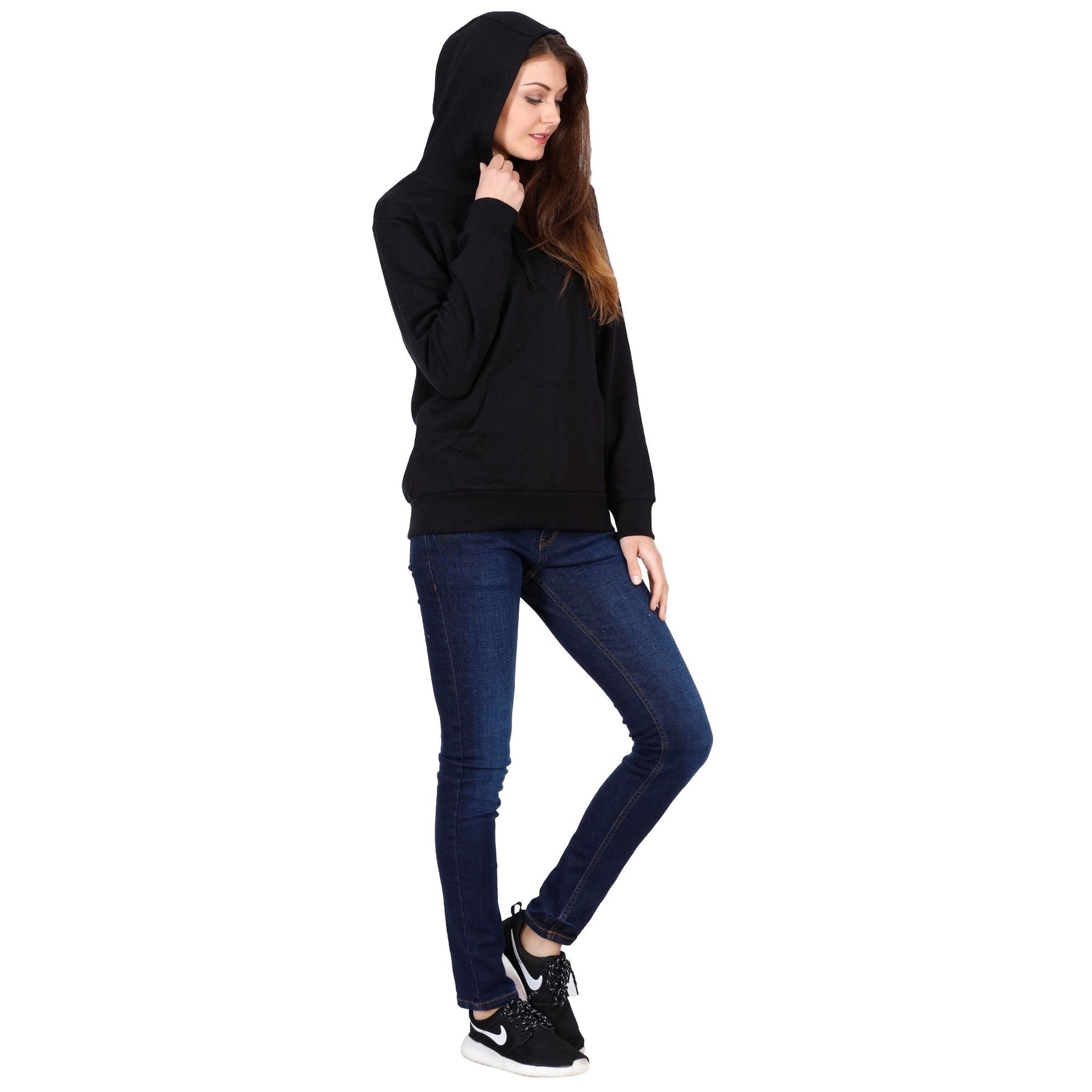 Plain Cotton Women's Hoodies