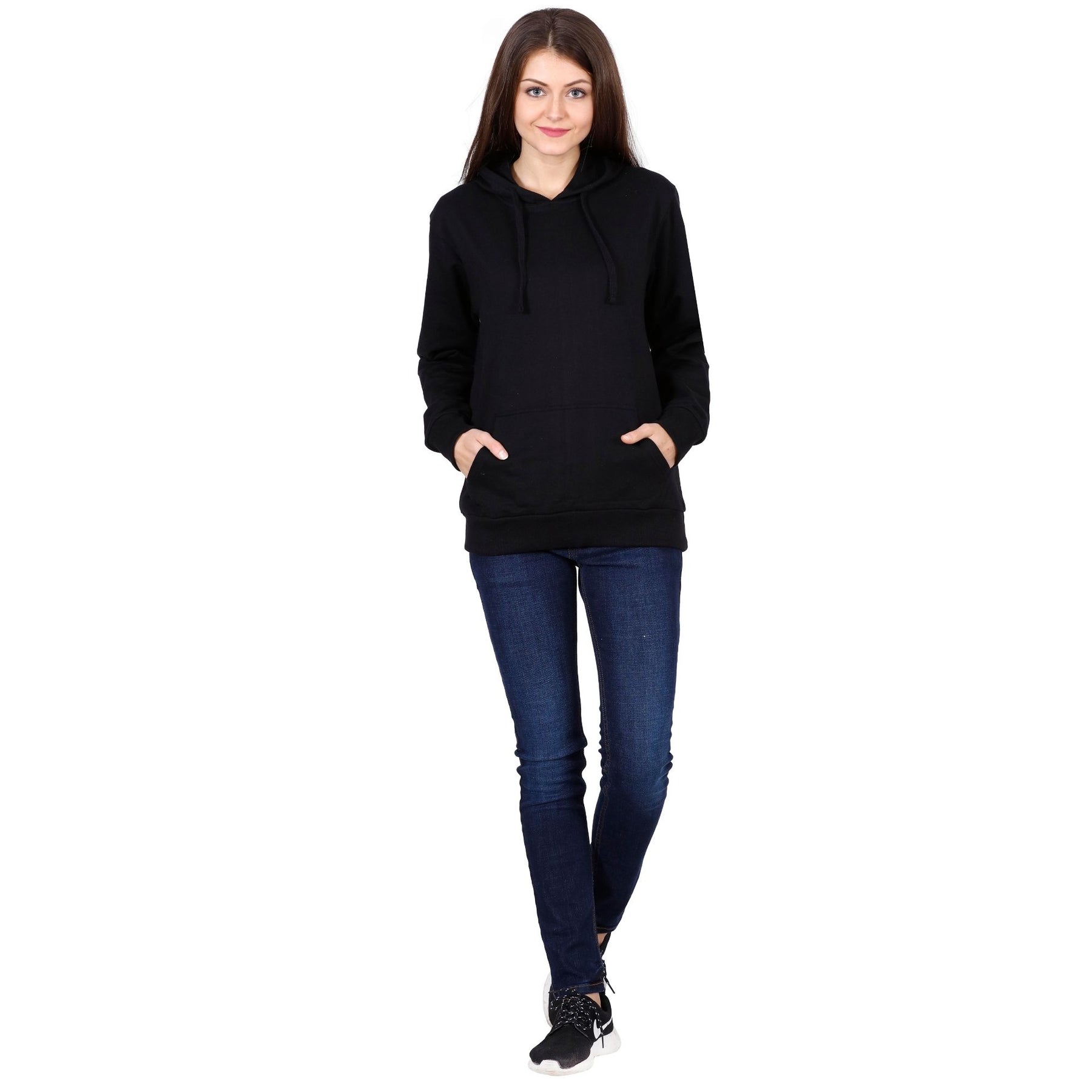 Plain Cotton Women's Hoodies