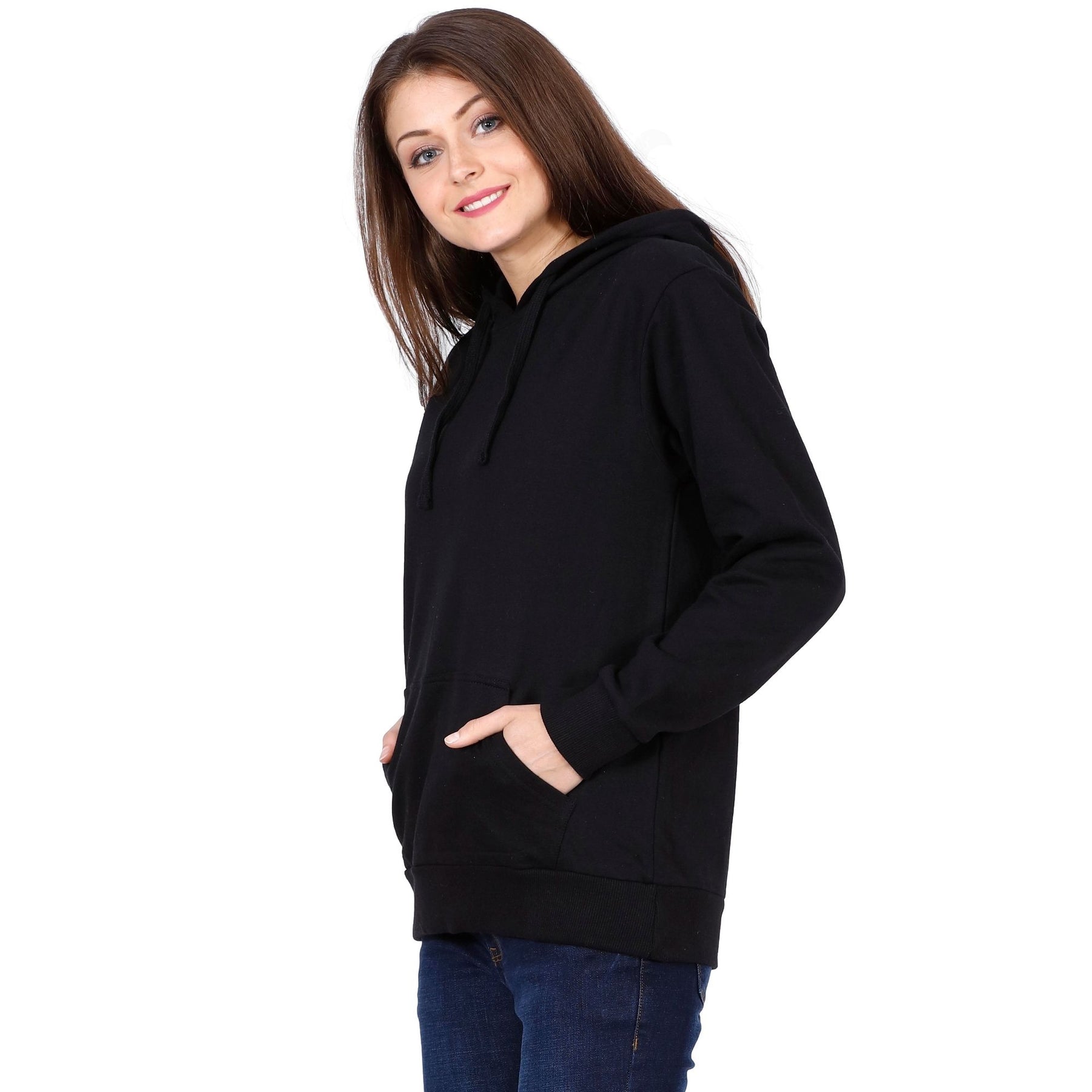 Plain Cotton Women's Hoodies