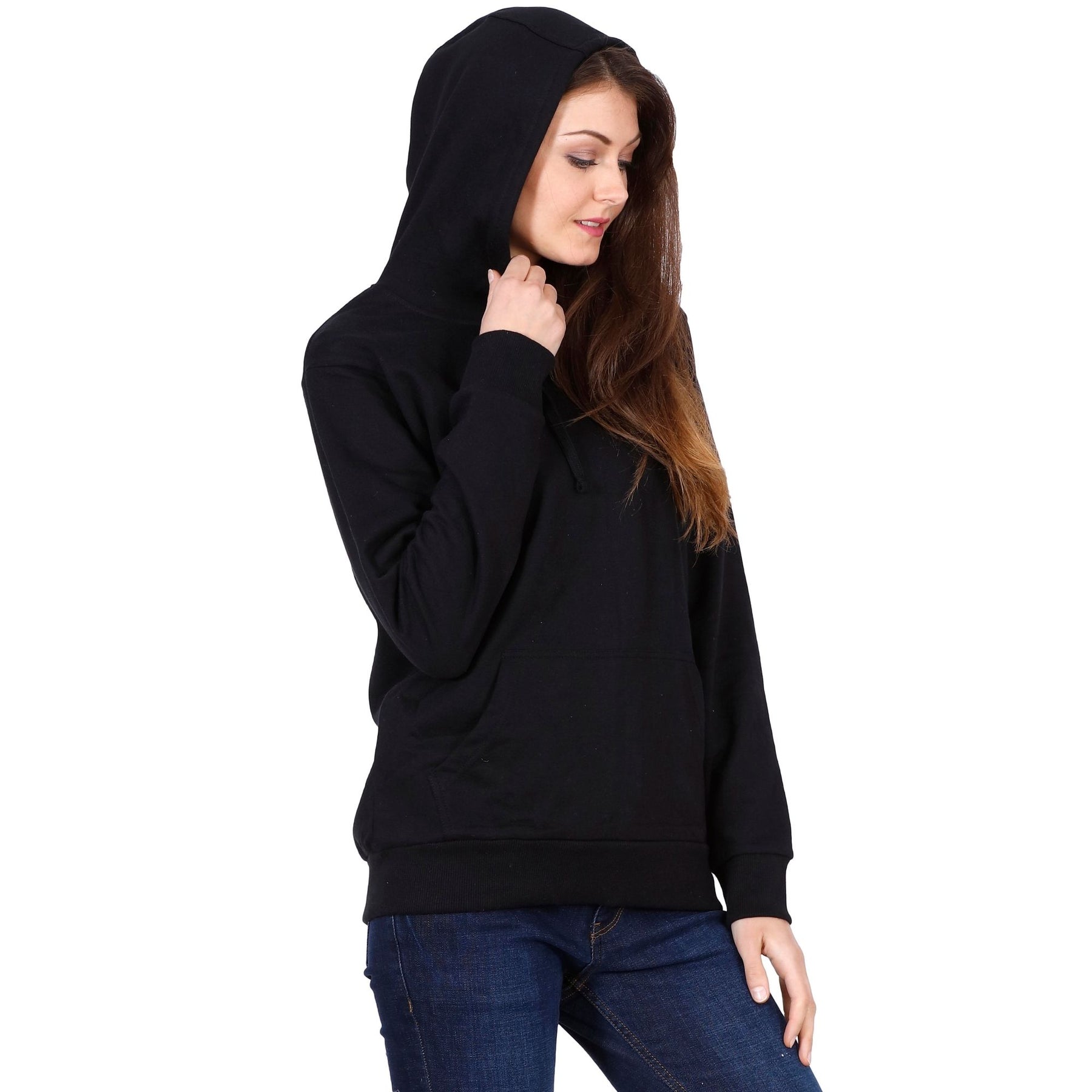 Plain Cotton Women's Hoodies