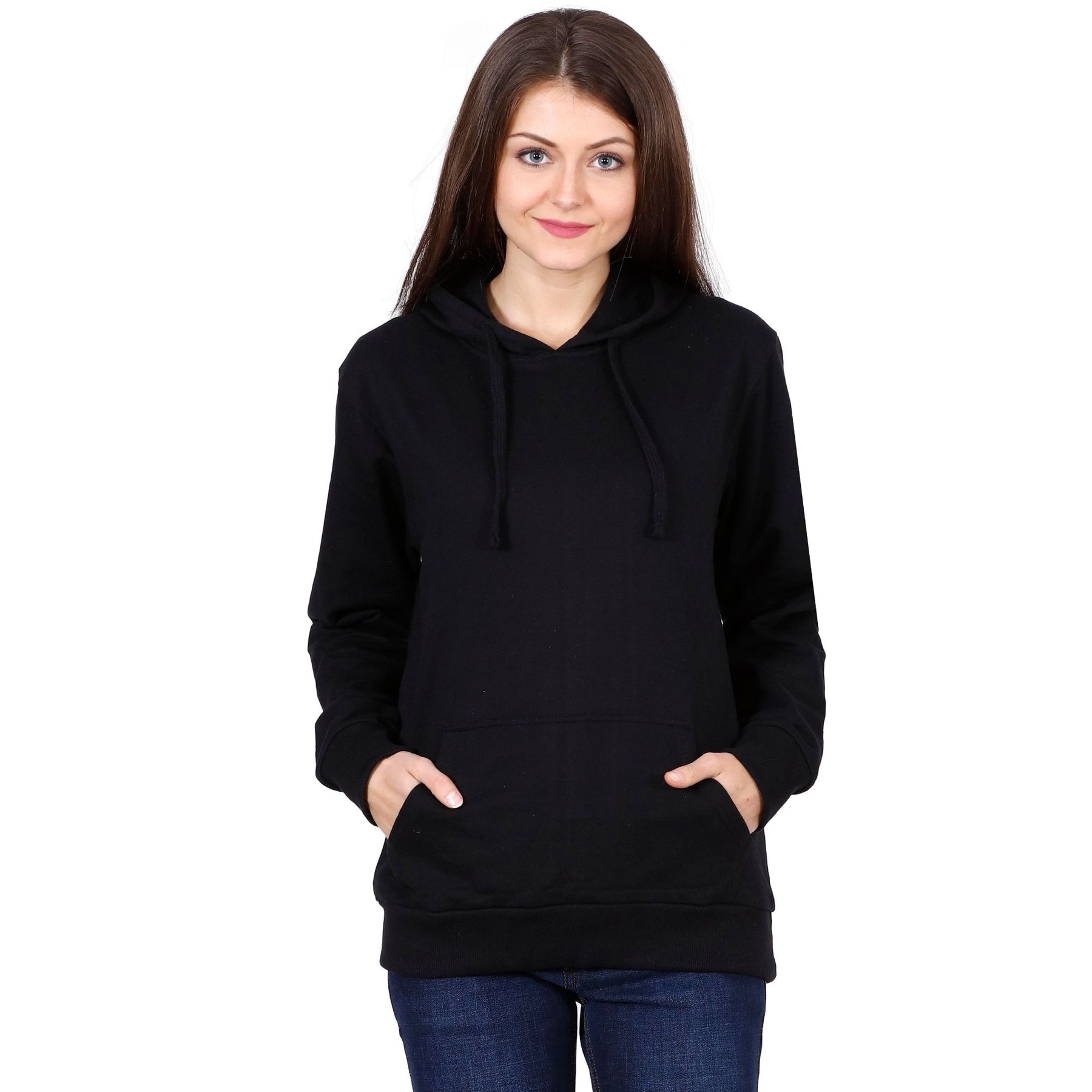 Plain Cotton Women's Hoodies