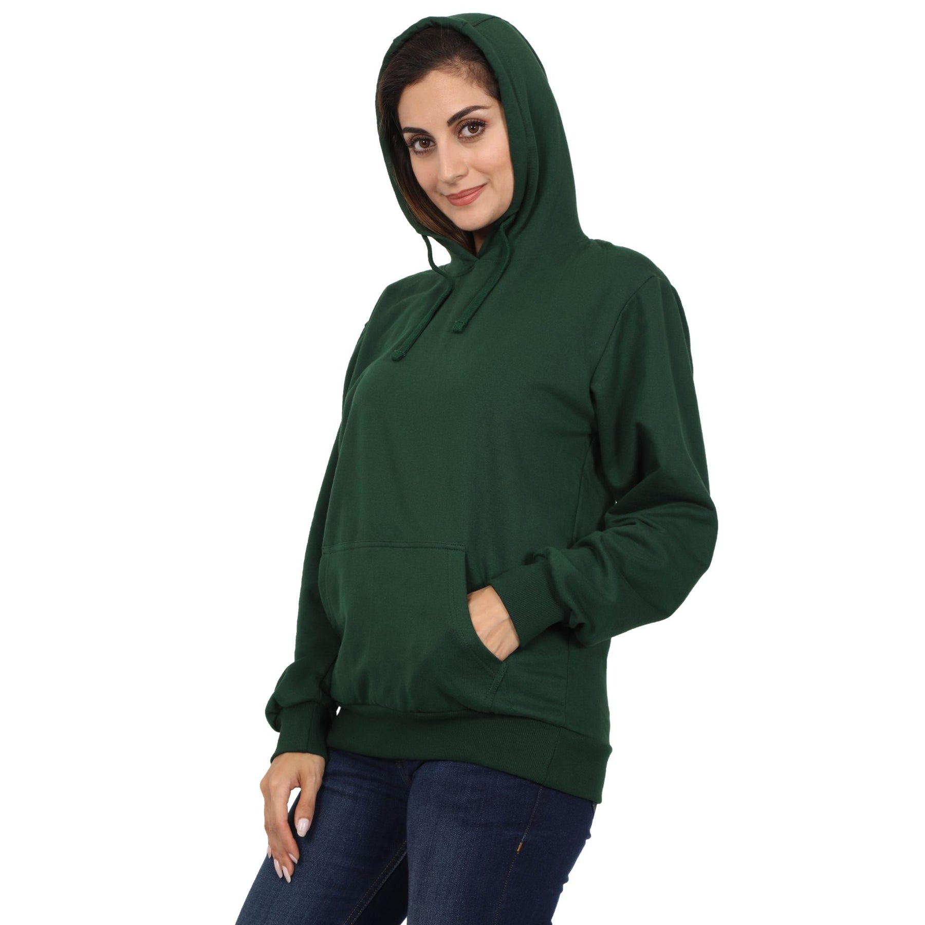 Plain Cotton Women's Hoodies