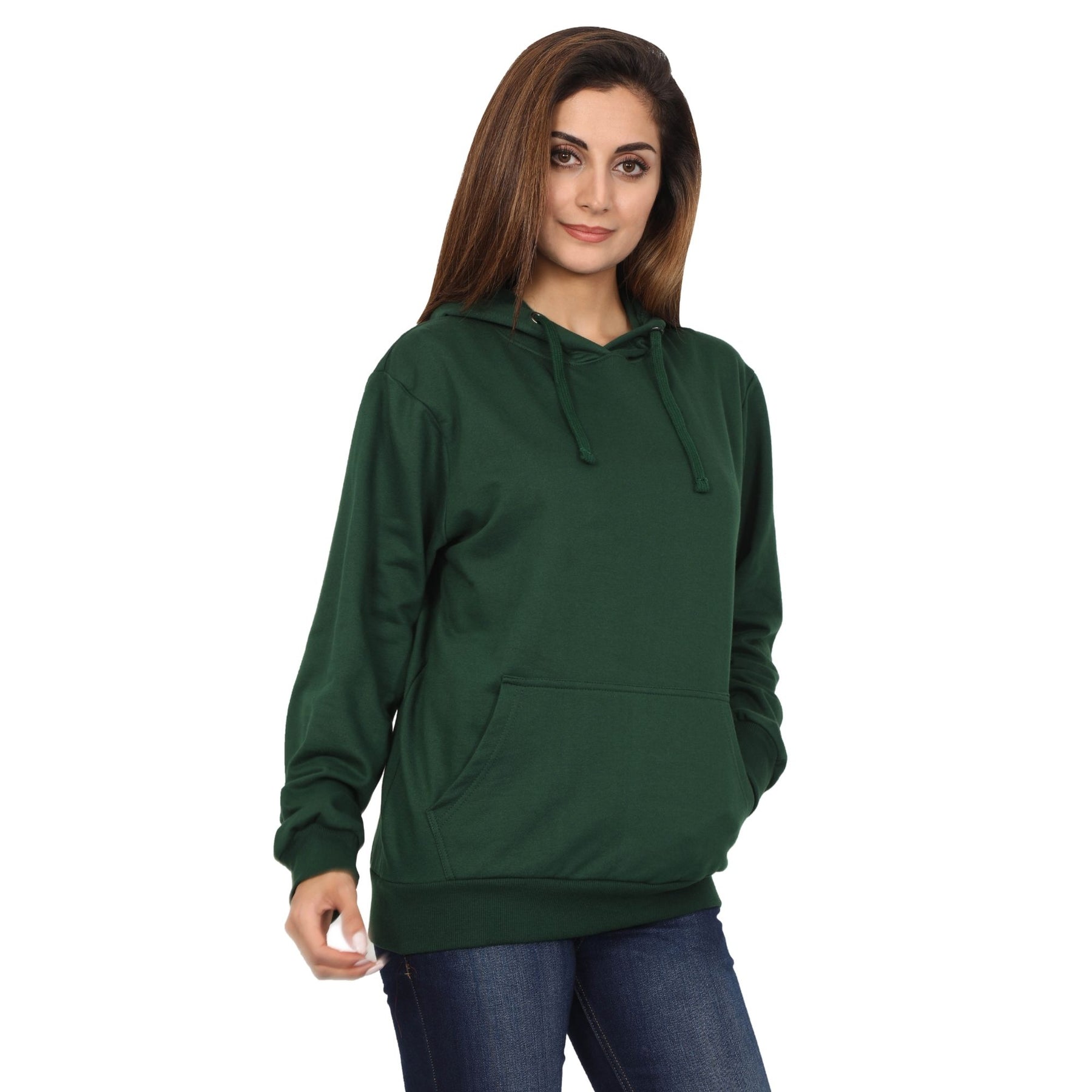 Plain Cotton Women's Hoodies