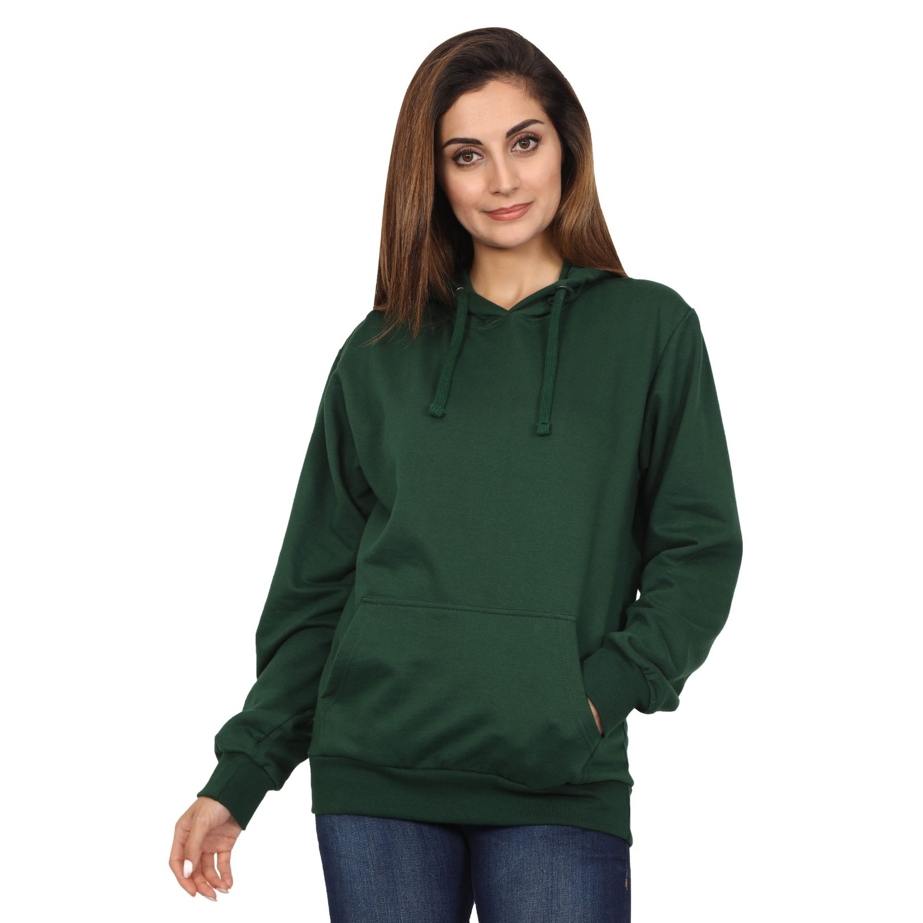 Plain Cotton Women's Hoodies
