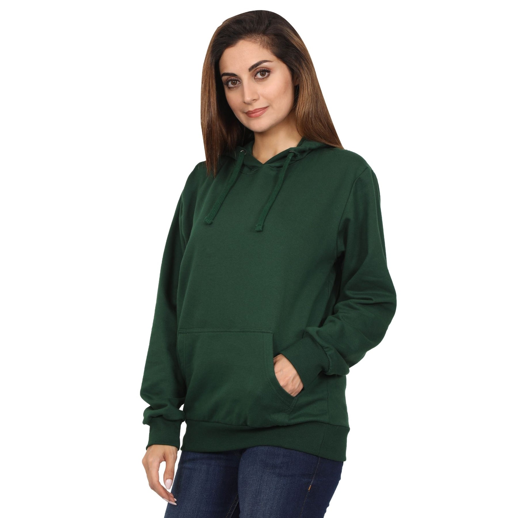 Plain Cotton Women's Hoodies