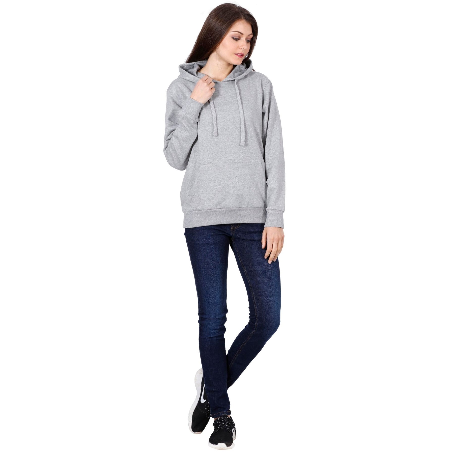 Plain Cotton Women's Hoodies