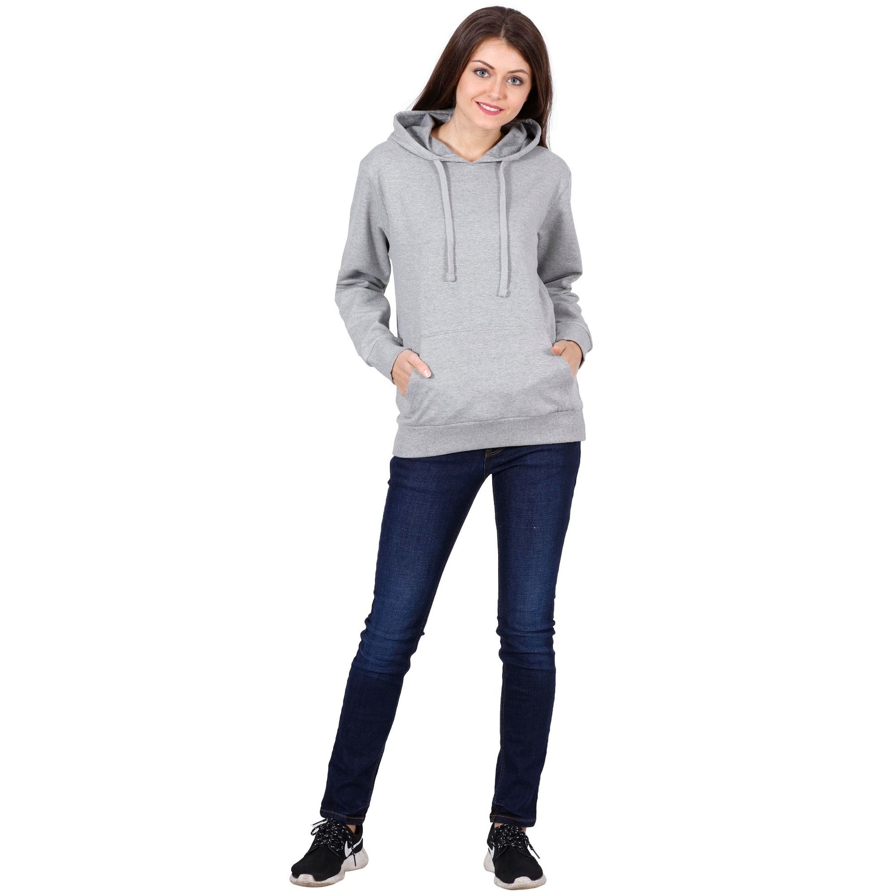 Plain Cotton Women's Hoodies