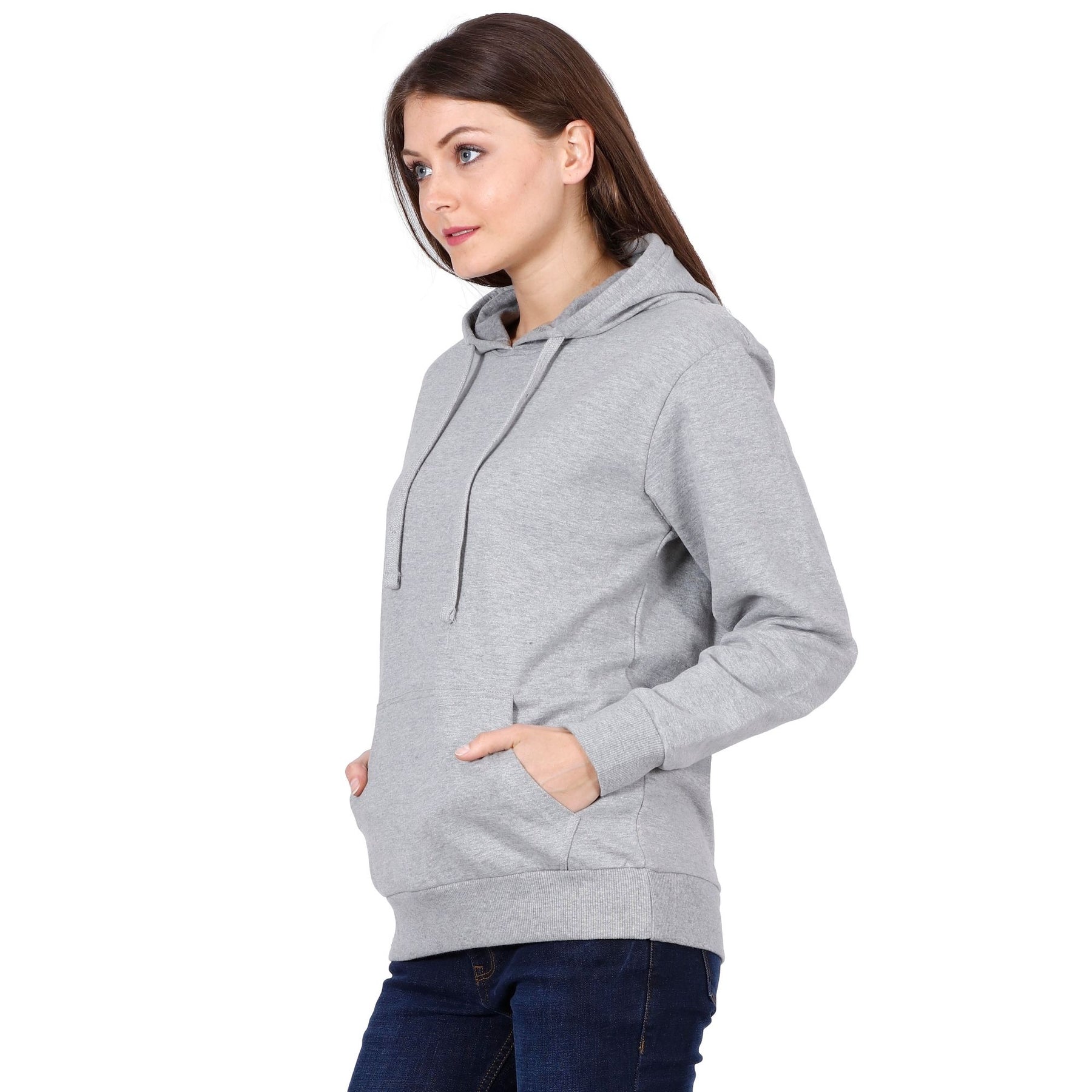 Plain Cotton Women's Hoodies