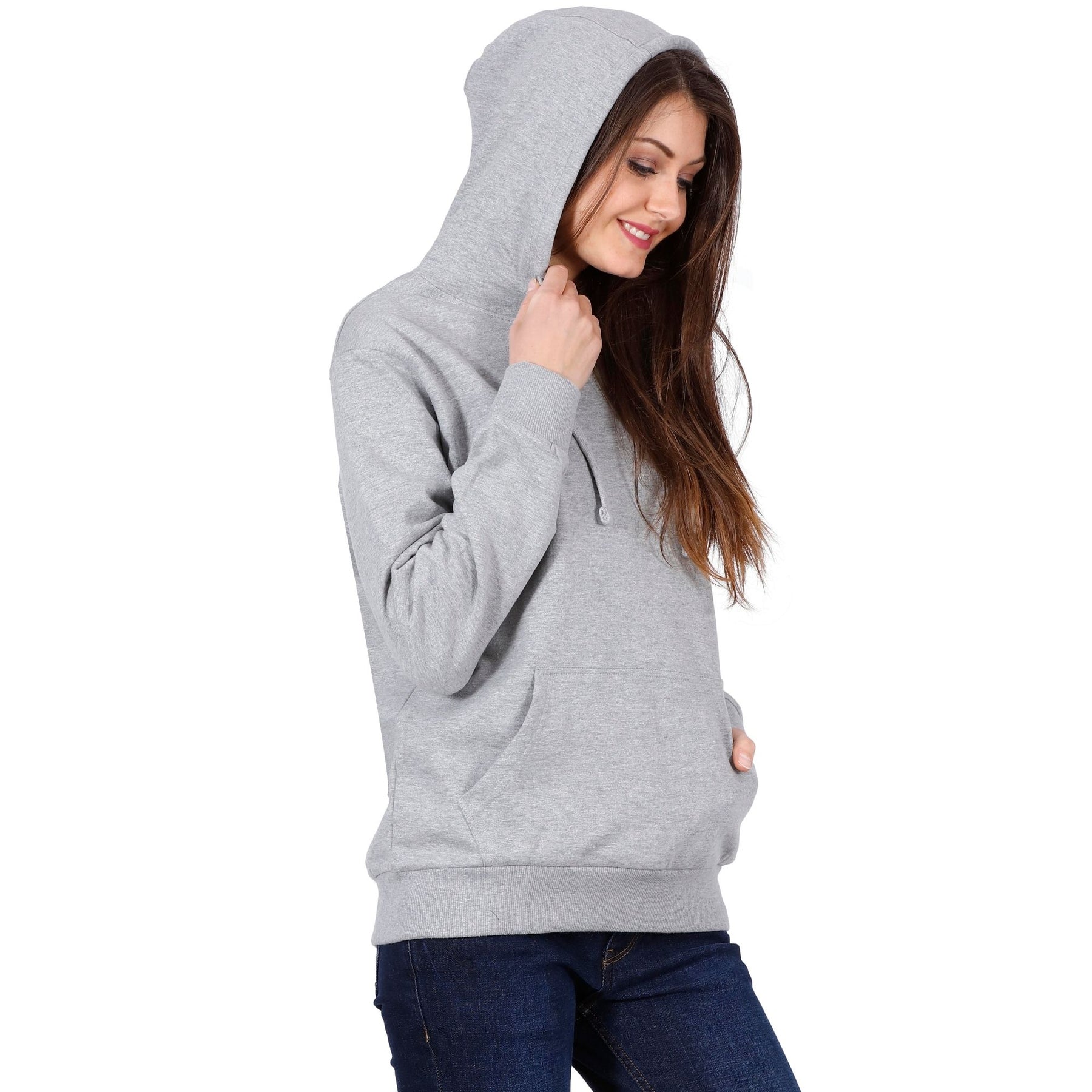 Plain Cotton Women's Hoodies