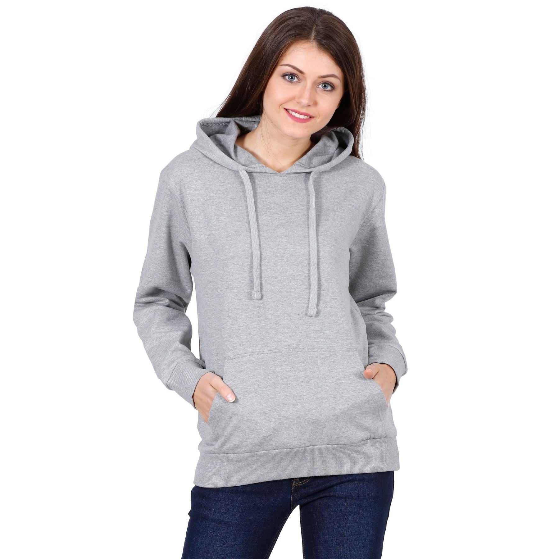 Plain Cotton Women's Hoodies