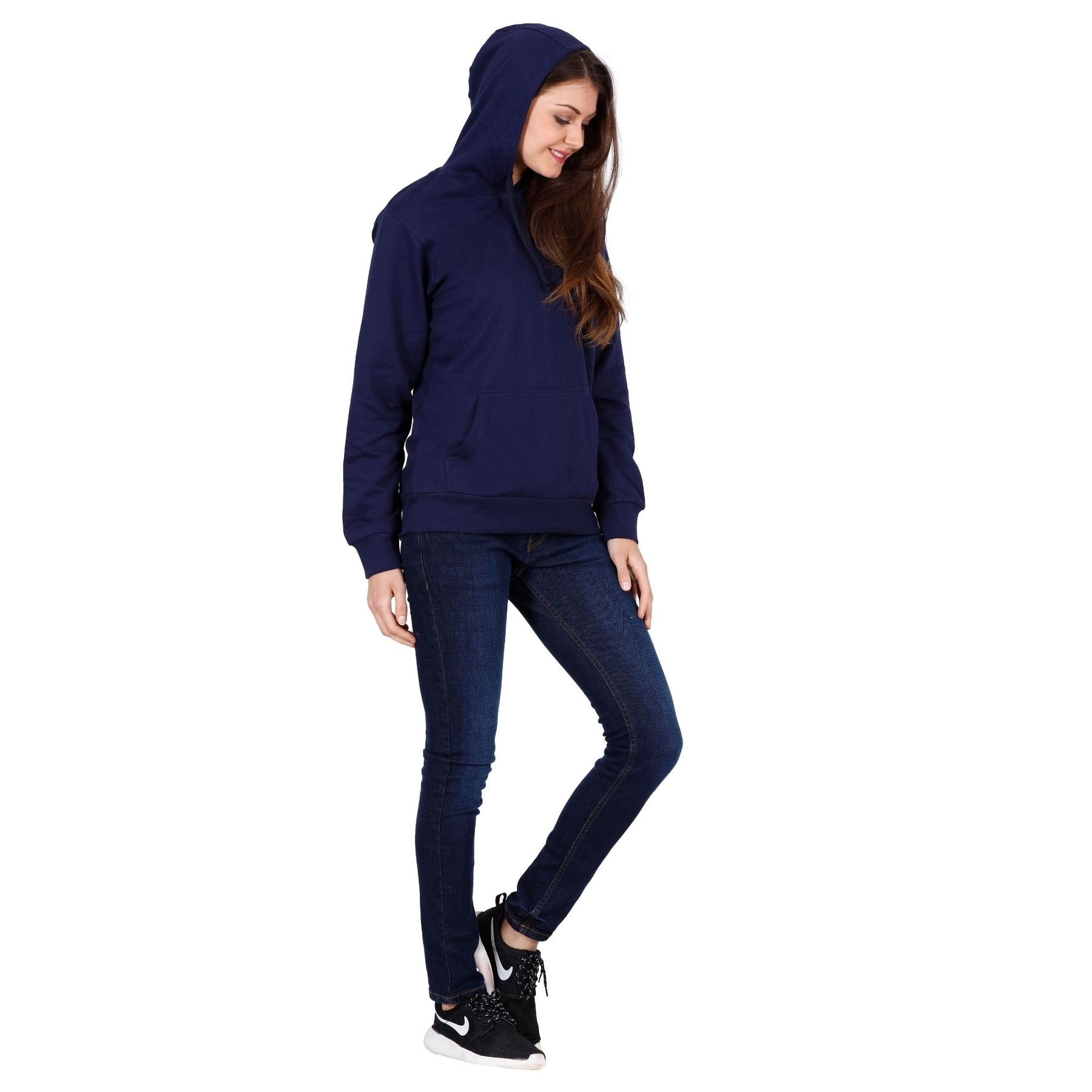 Plain Cotton Women's Hoodies