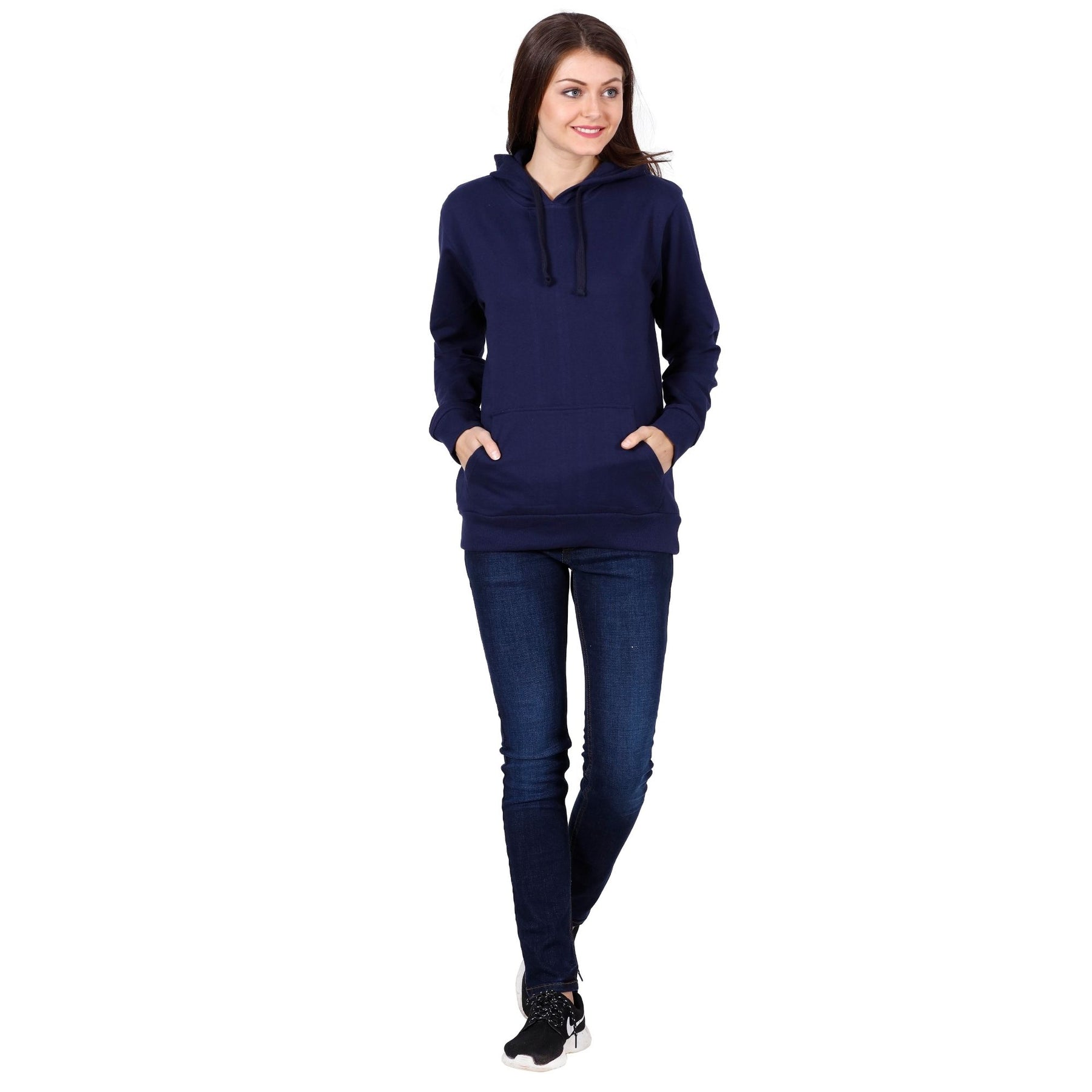 Plain Cotton Women's Hoodies