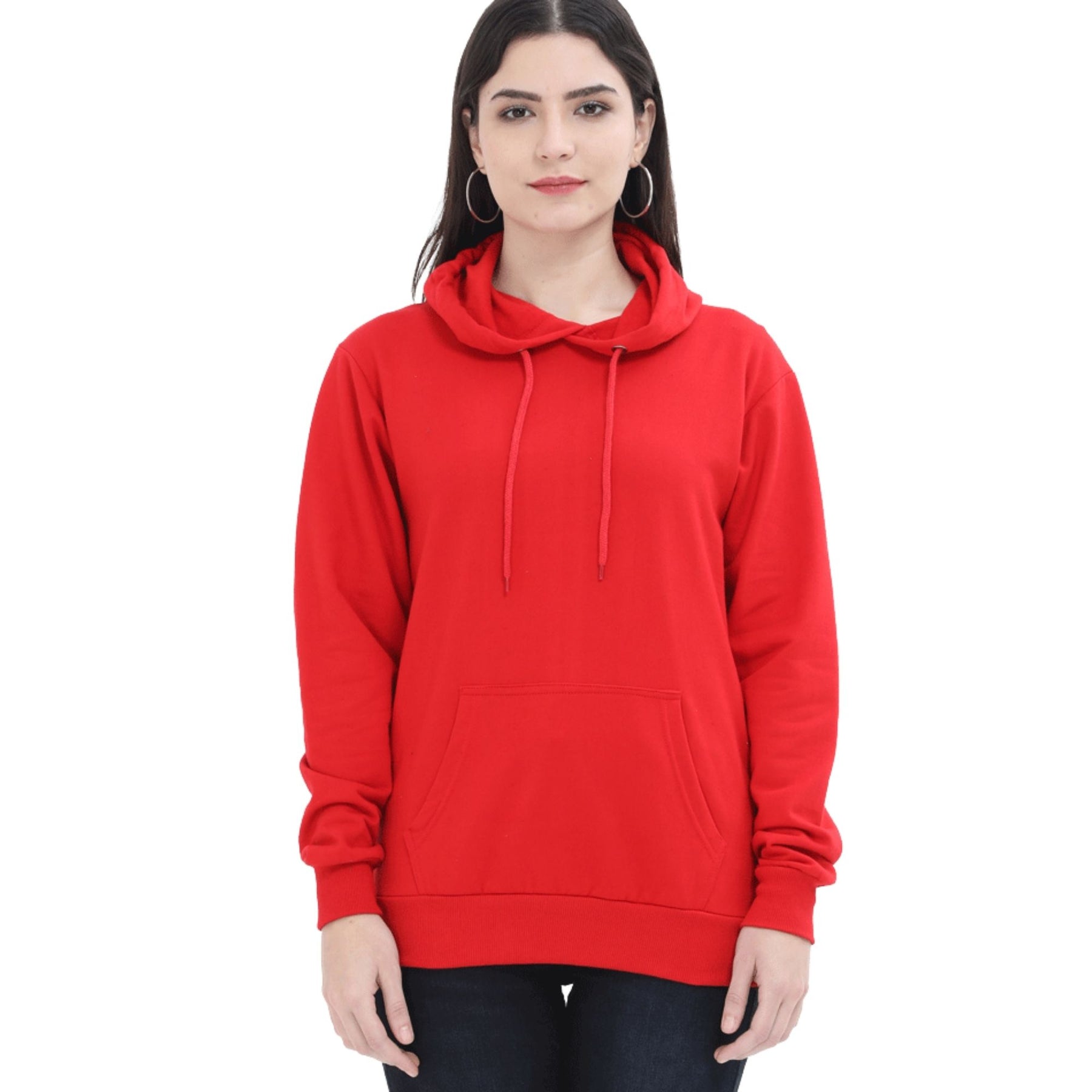 Plain Cotton Women's Hoodies