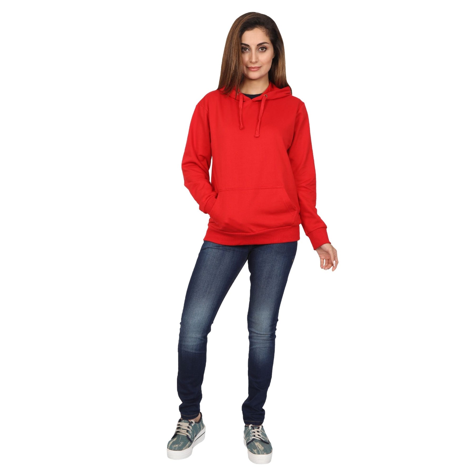 Plain Cotton Women's Hoodies