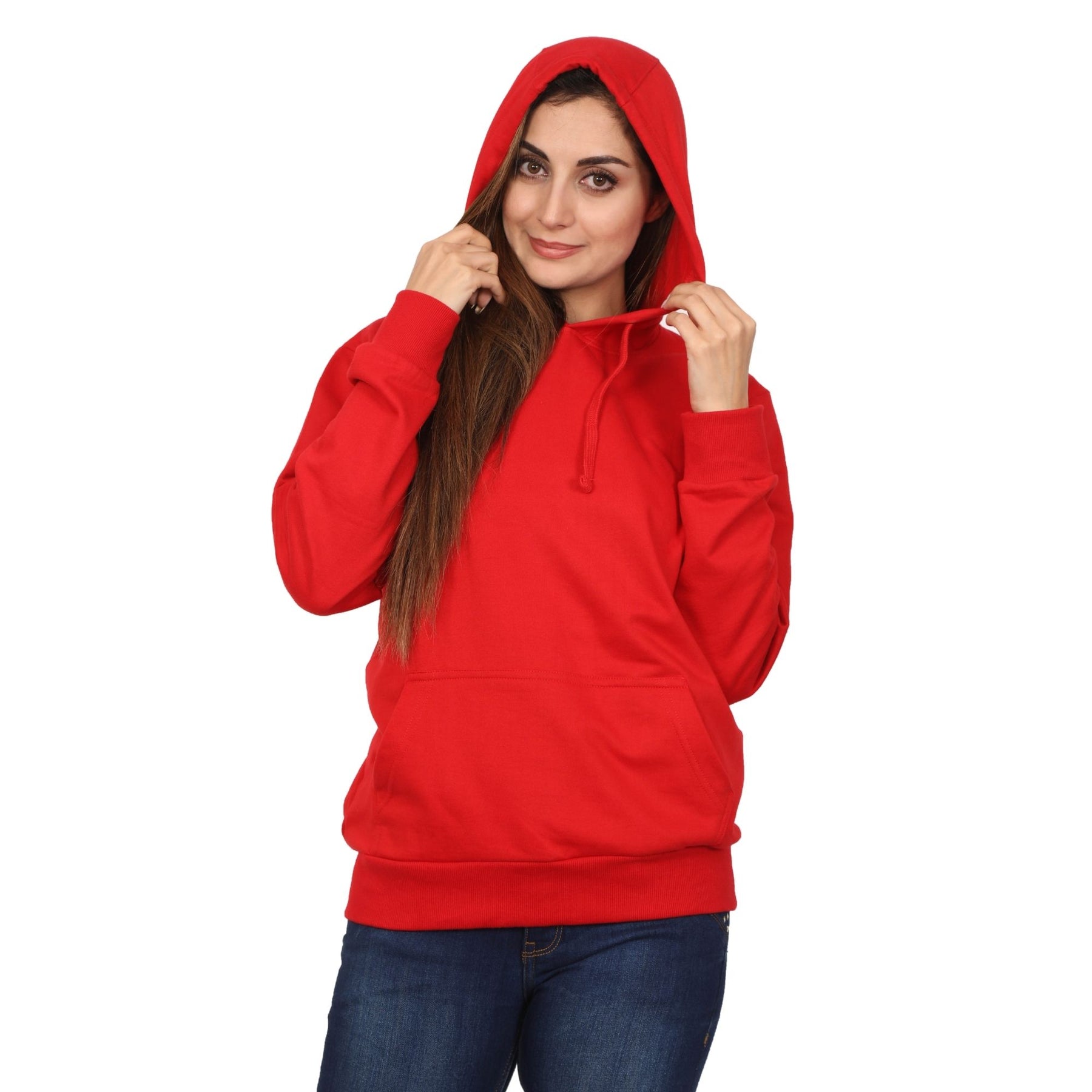 Plain Cotton Women's Hoodies