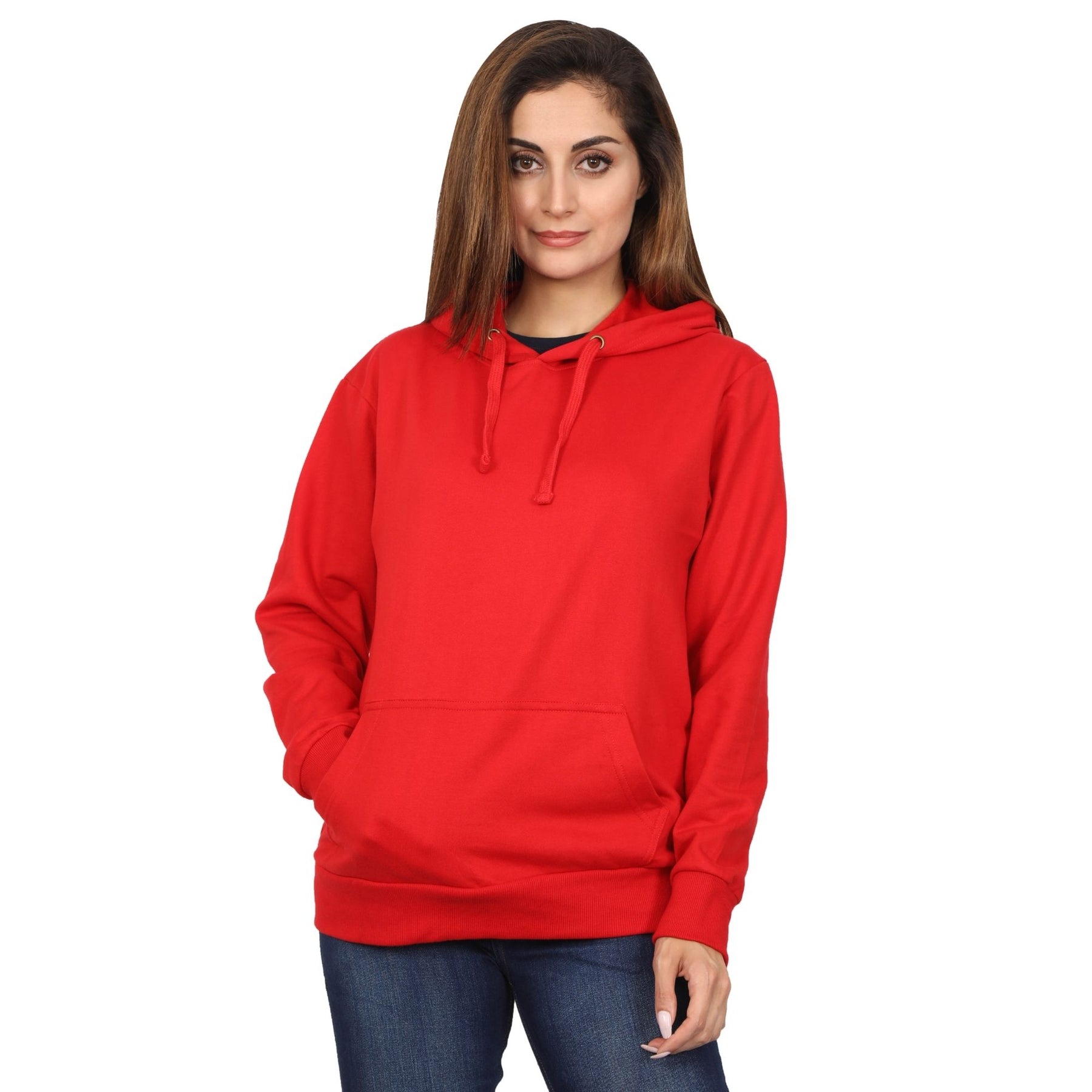 Plain Cotton Women's Hoodies