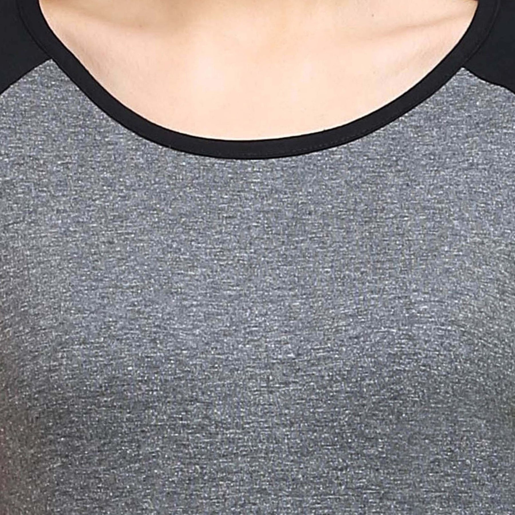 Plain Cotton Women's Raglan Pack Of 2 Combo
