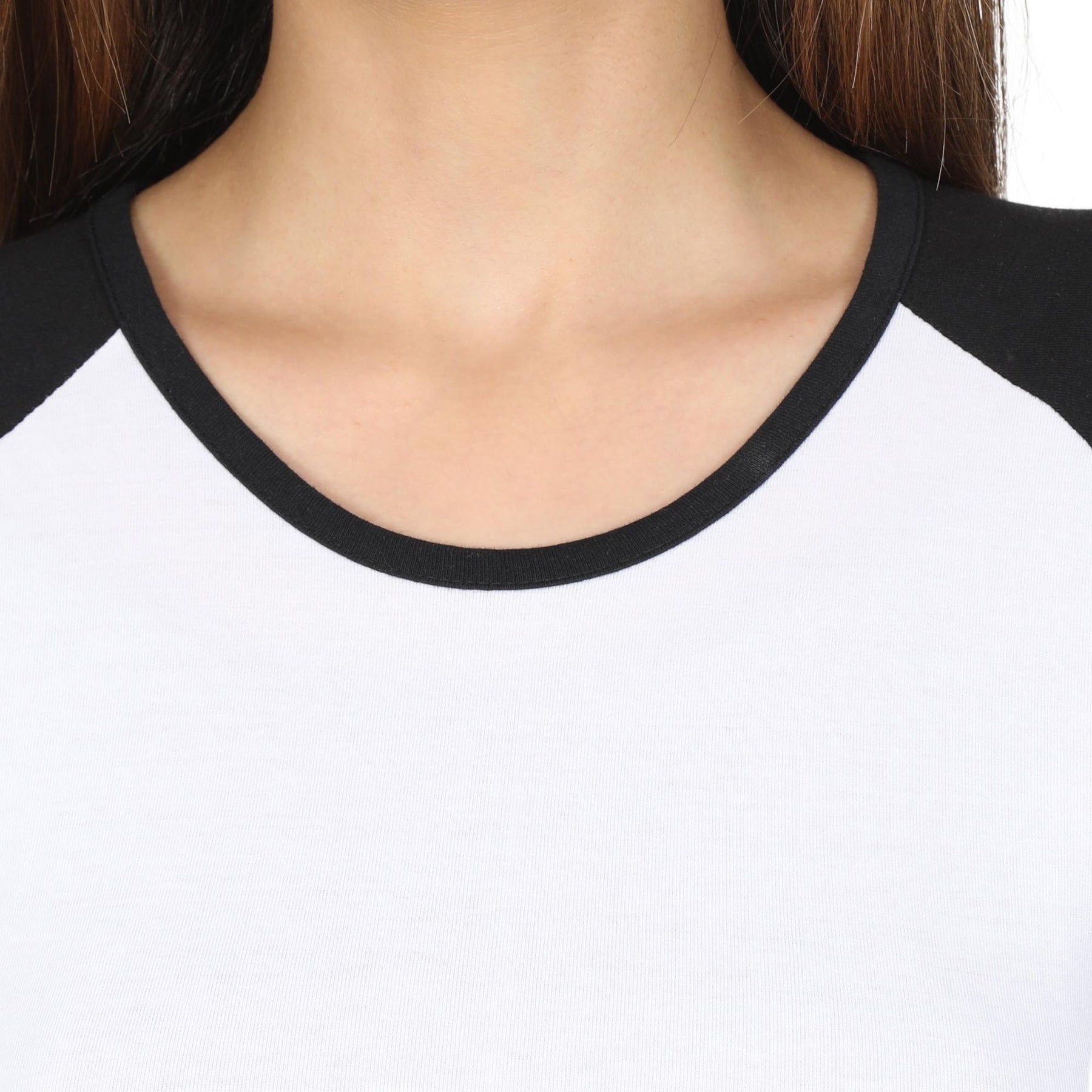 Plain Cotton Women's Raglan Pack Of 2 Combo