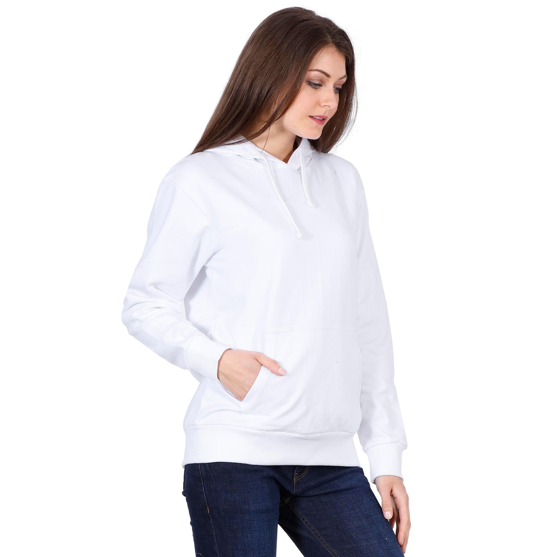 Plain Cotton Women's Hoodies
