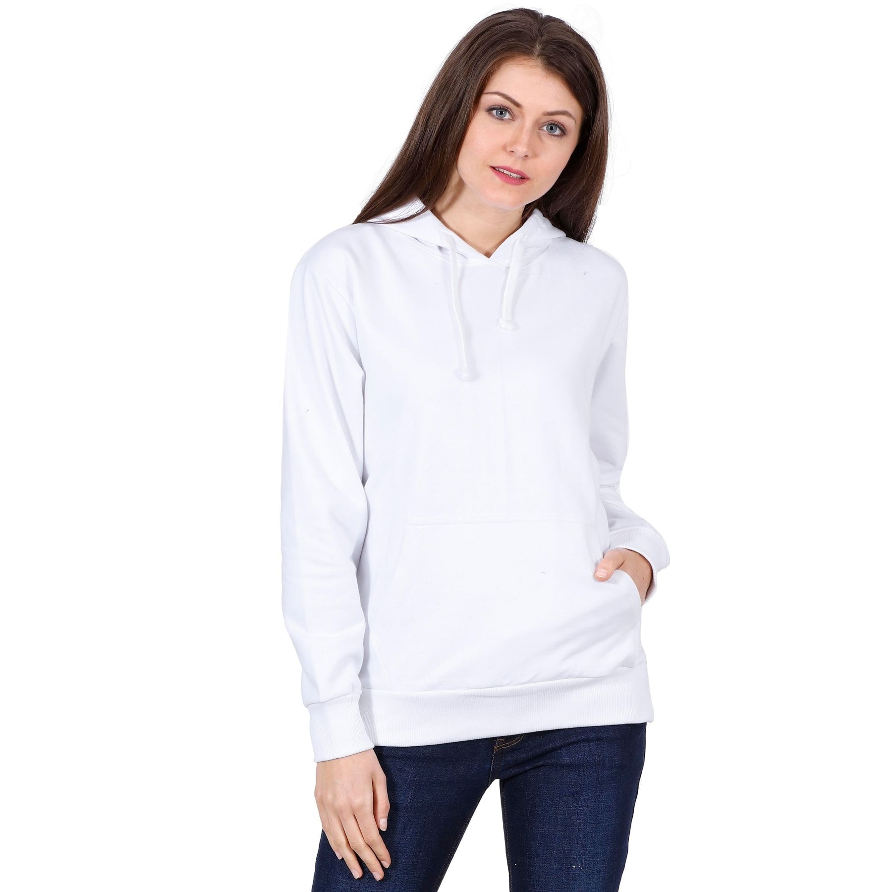 Plain Cotton Women's Hoodies