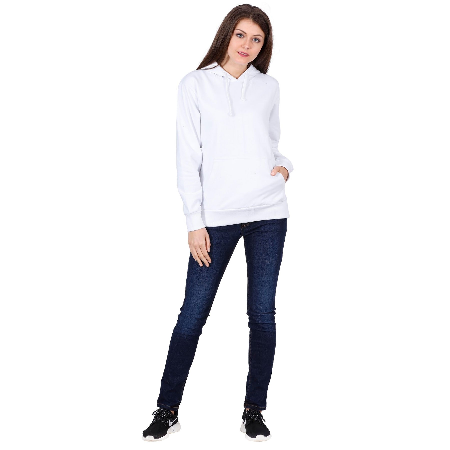 Plain Cotton Women's Hoodies