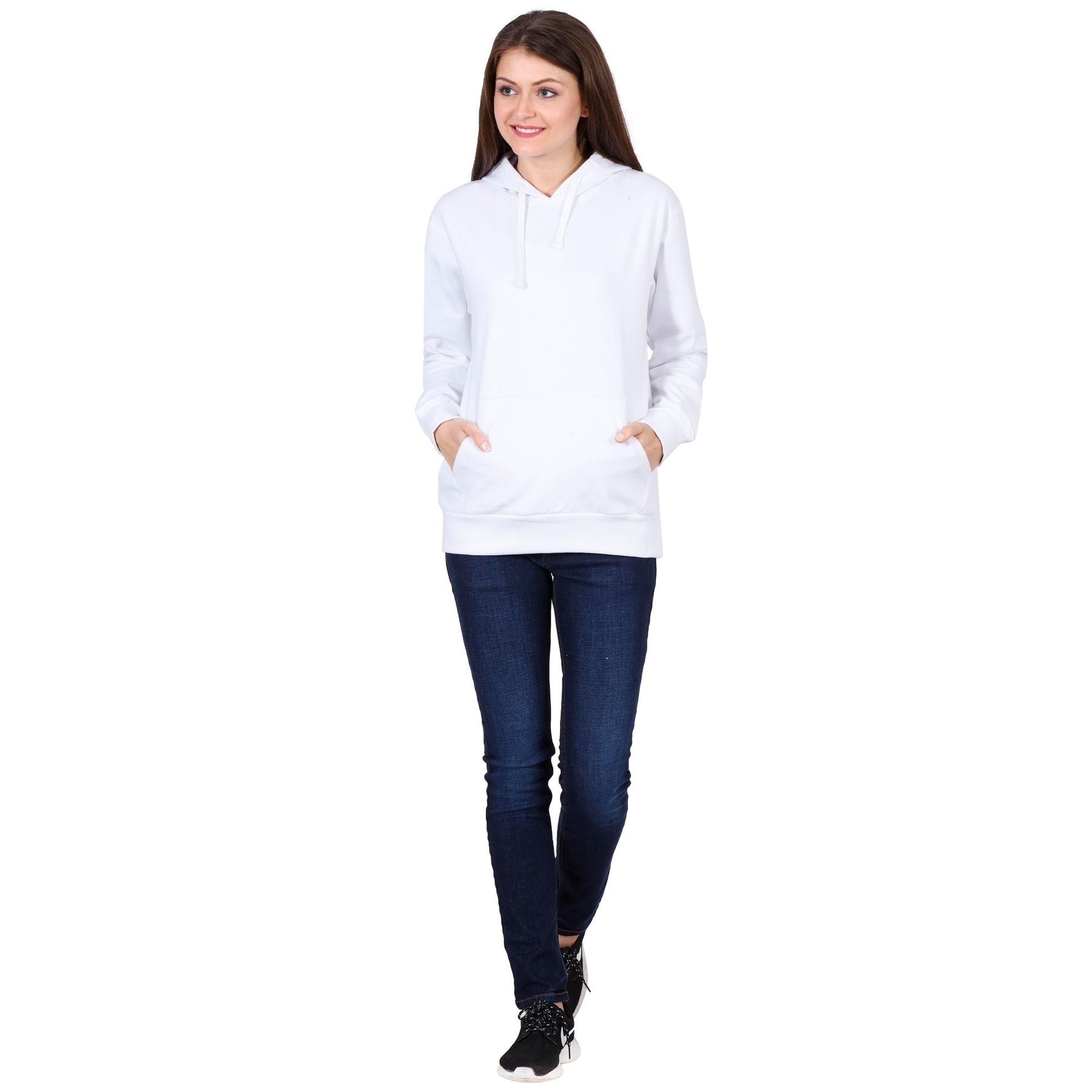 Plain Cotton Women's Hoodies