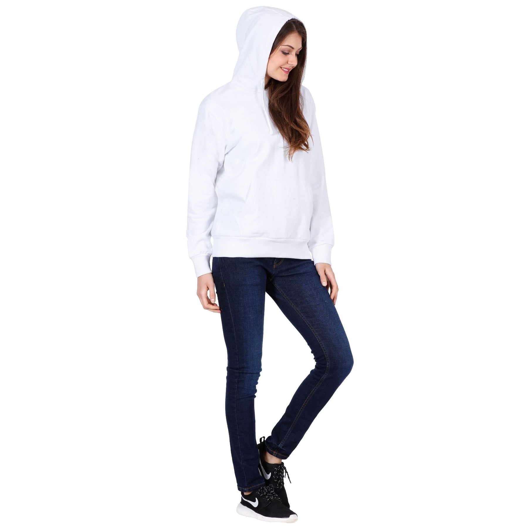 Plain Cotton Women's Hoodies