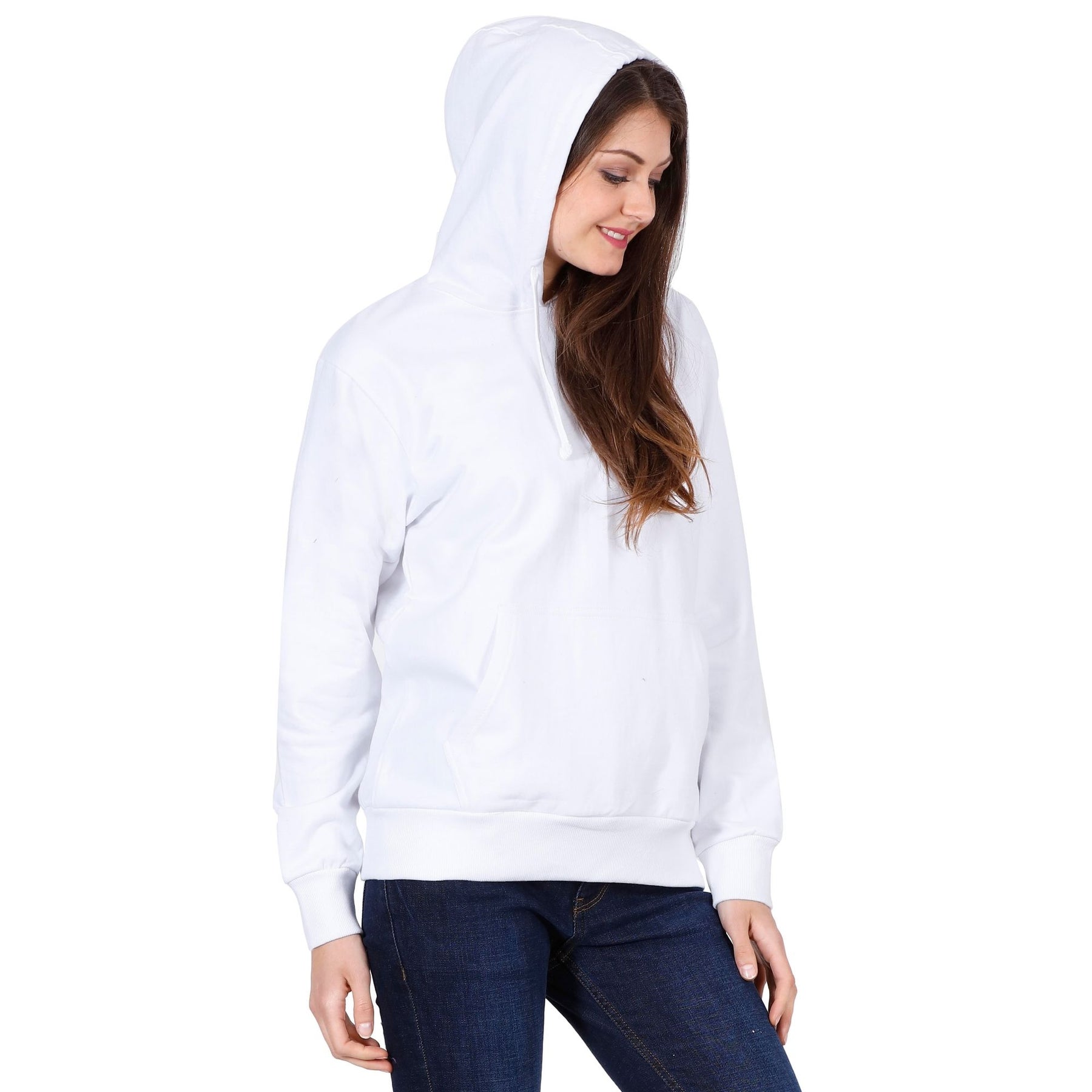 Plain Cotton Women's Hoodies