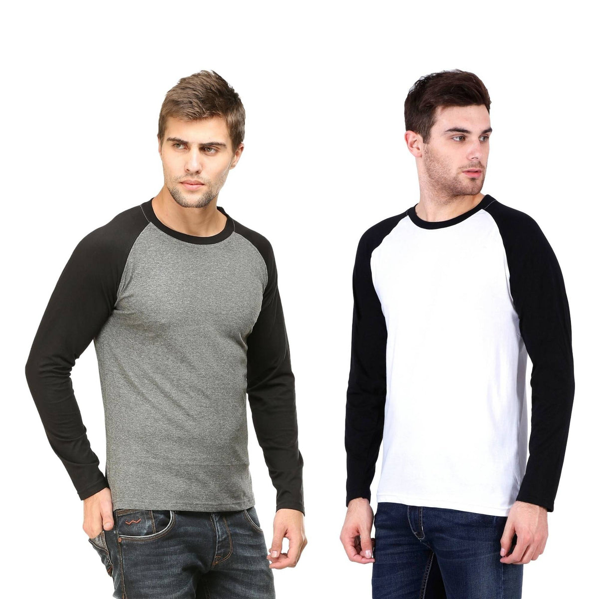 Plain-Cotton-Men-Raglan-full-sleeve-t-shirt-Pack-Of-2-Combo-gogirgit