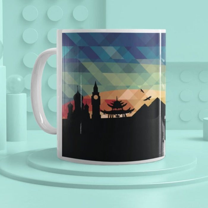 Travel World White Mug - GOGIRGIT.COM