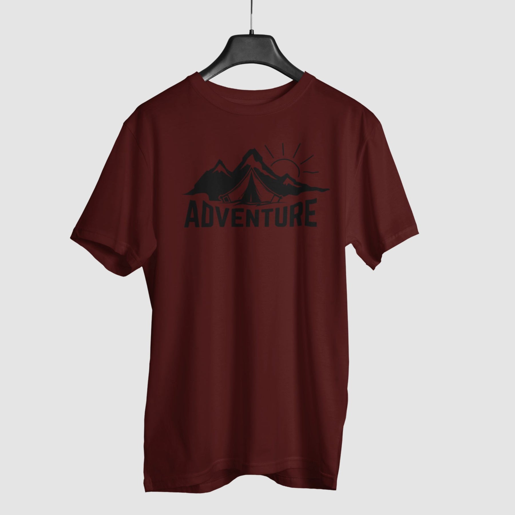 adventure-maroon-round-neck-printed-wildlife-theme-hanging-cotton-t-shirt-gogirgit