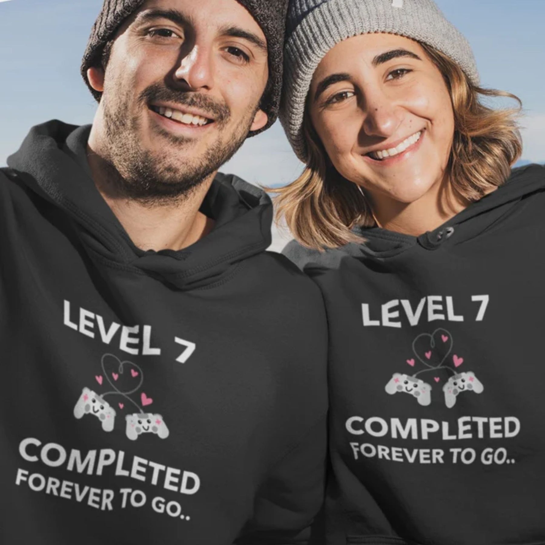 Forever To Go Personalized Couple Hoodies