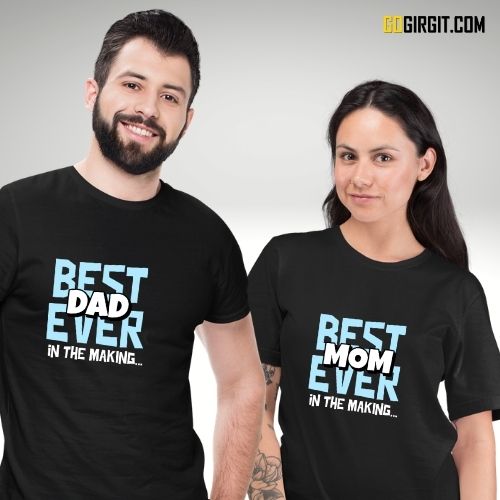 Customized Parents To Be T-shirts