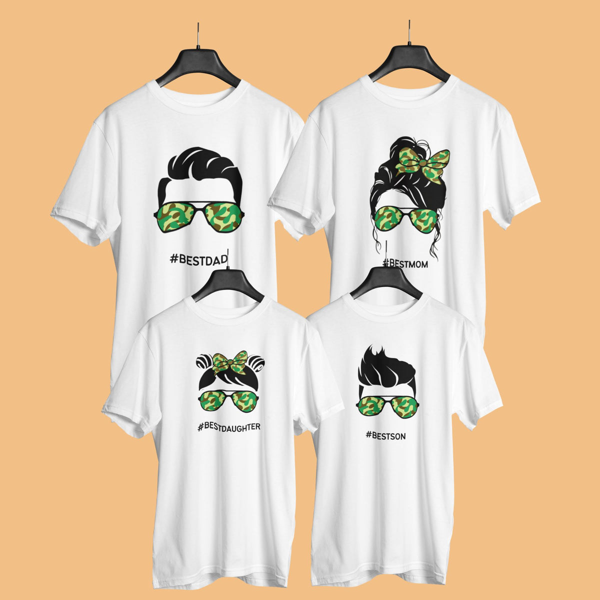 best-dad-mom-daughter-son-matching-family-white-t-shirts-gogirgit-hanger