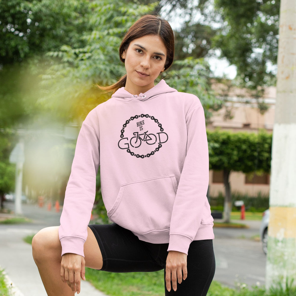 bike-isgood-cotton-printed-unisex-light-pink-hoodie-for-men-for-women-gogirgit-com #color_light pink