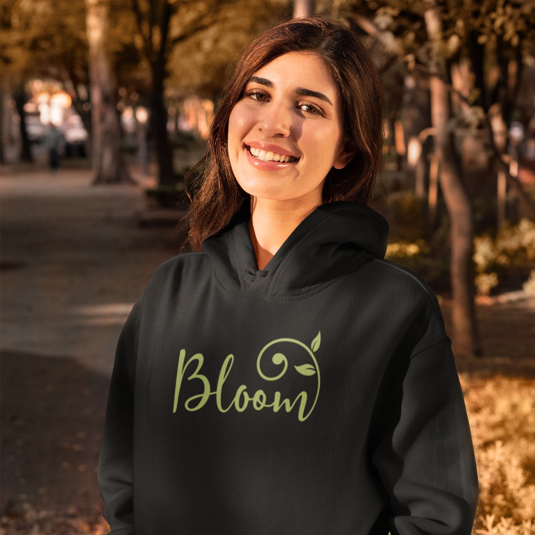 bloom-black-printed-unisex-hoodie-gogirgit-com