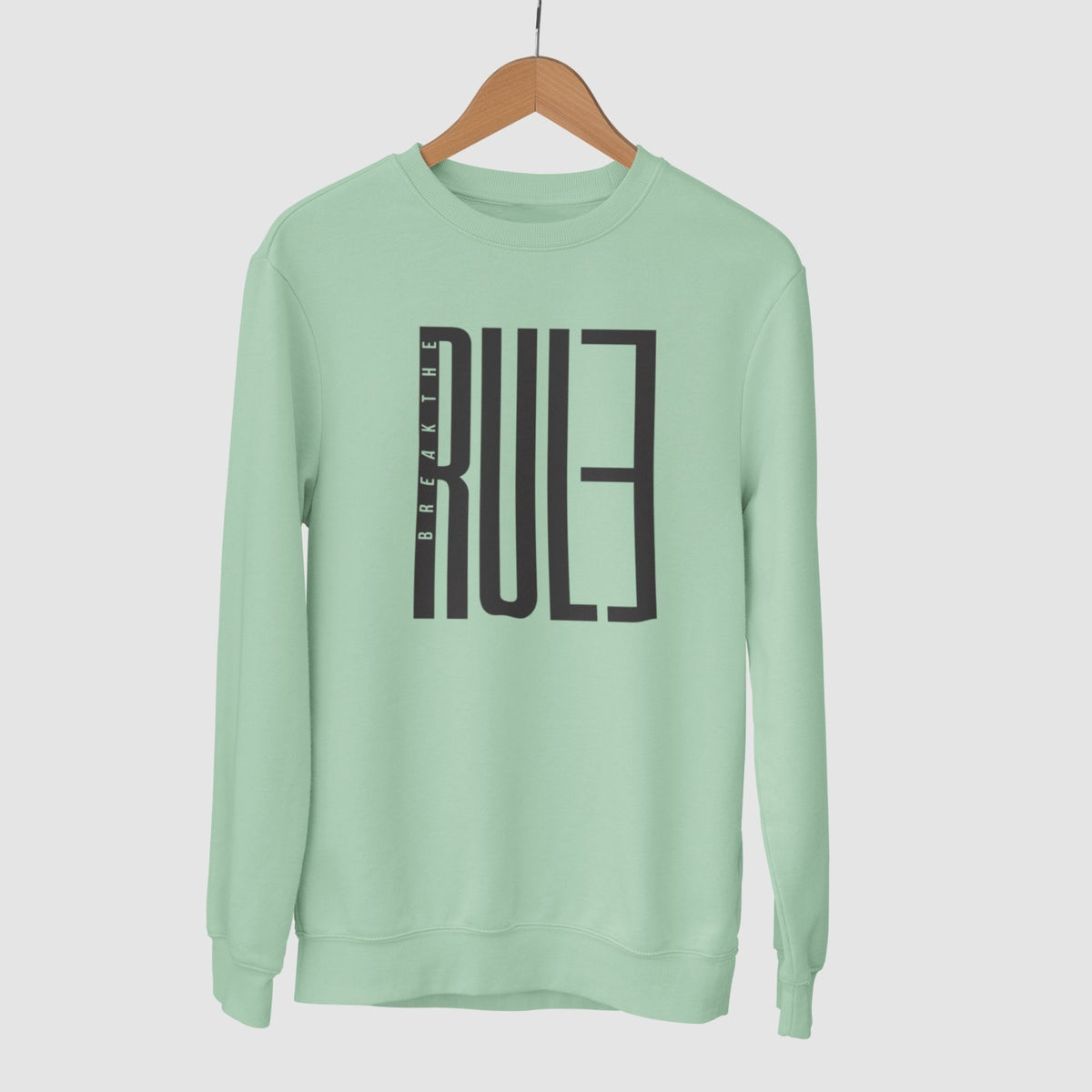 break-the-rule-cotton-printed-unisex-mint-sweatshirt-gogirgit-com