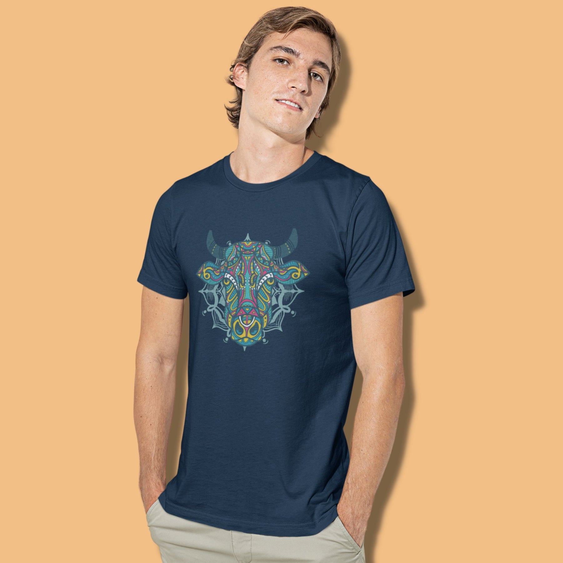 bull-mandala-navy-blue-yoga-tshirt-for-men-gogirgit