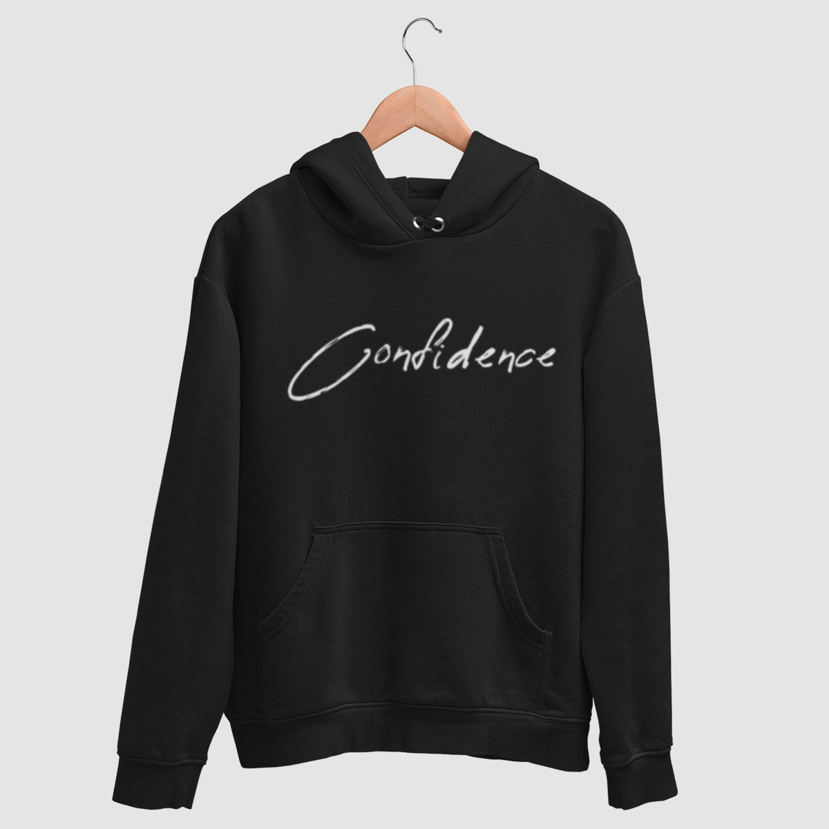 confidance-black-printed-unisex-hanging-hoodie-gogirgit-com