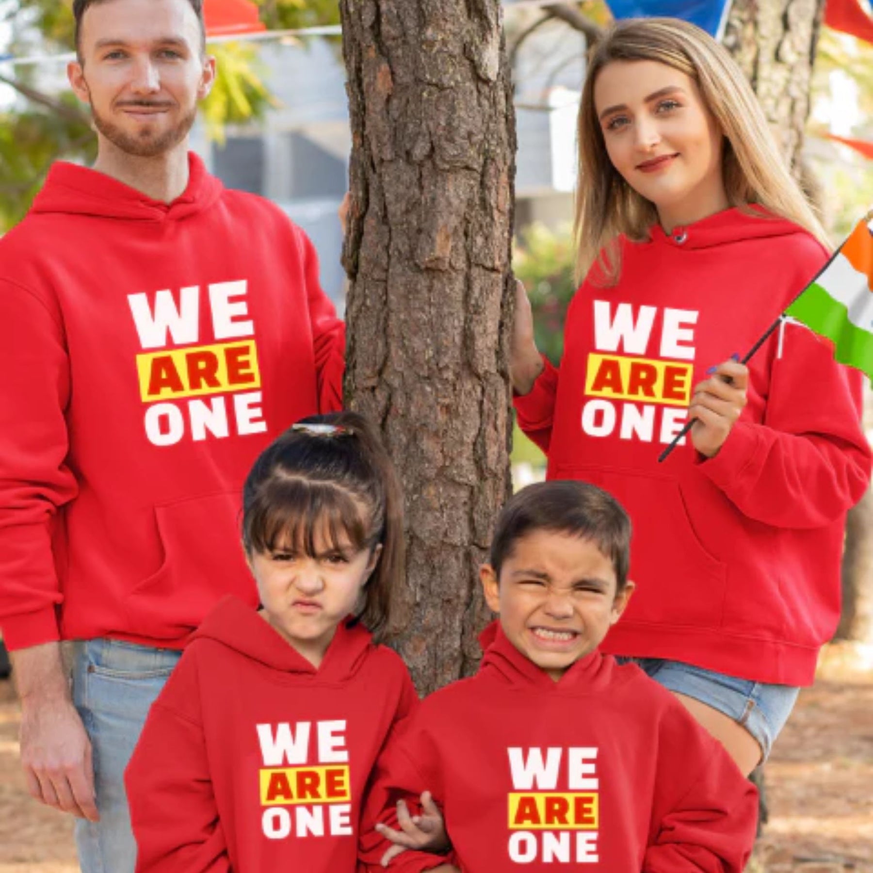 We are one family hoodies