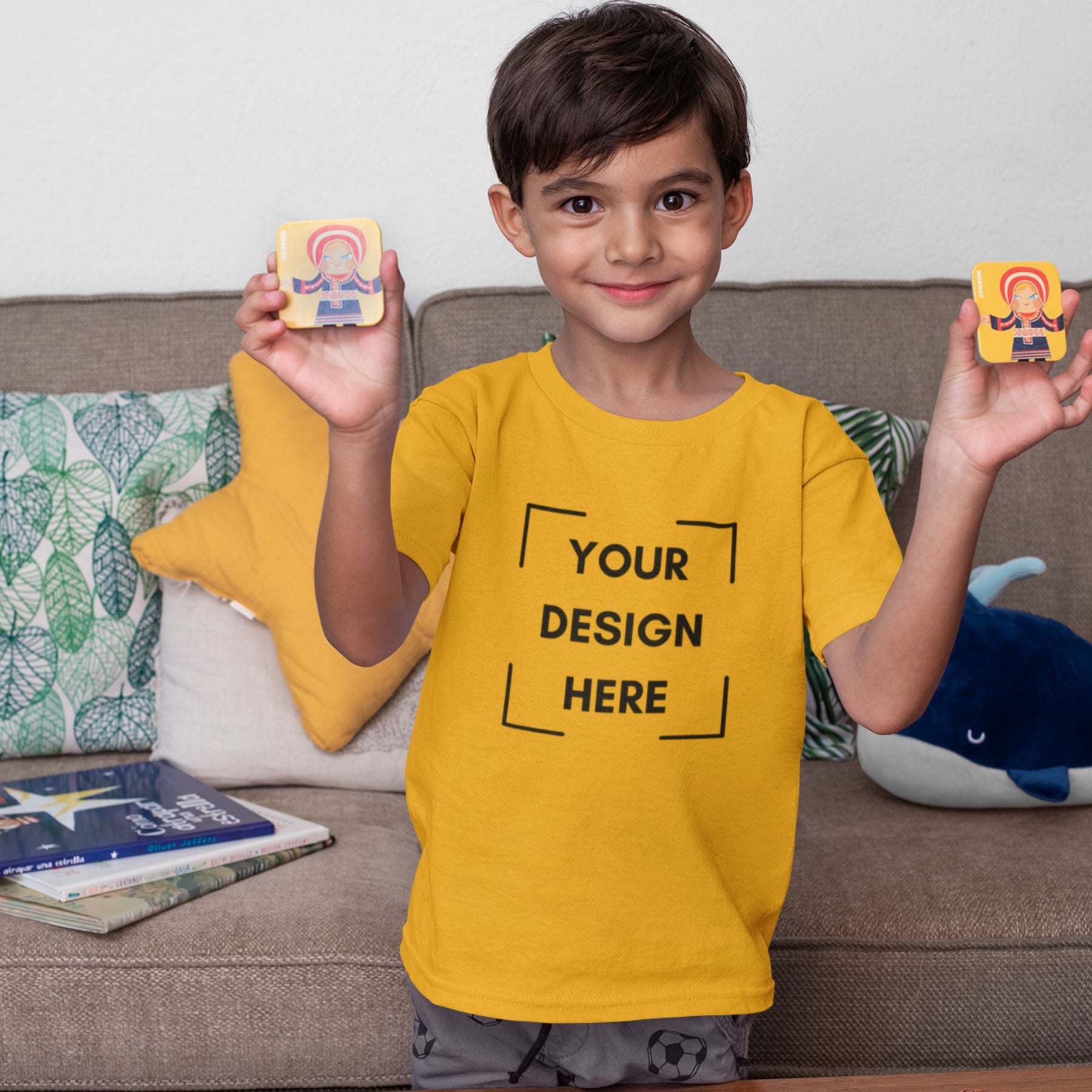 customised-kids-mustard-yellow-tshirt-gogirgit