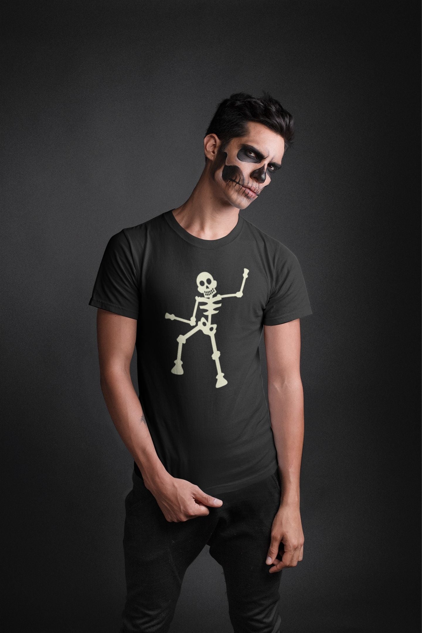 Skeleton Halloween Black T-shirt