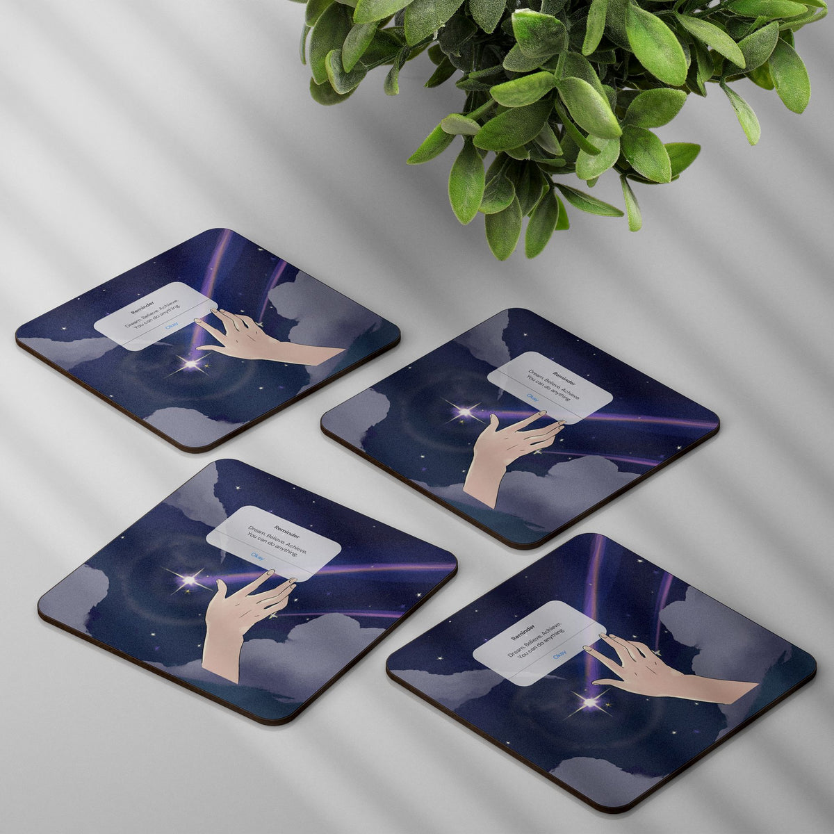 dream-believe-coffee-tea-coasters-set-pack-of-4-3mm-thick-gogirgit-com